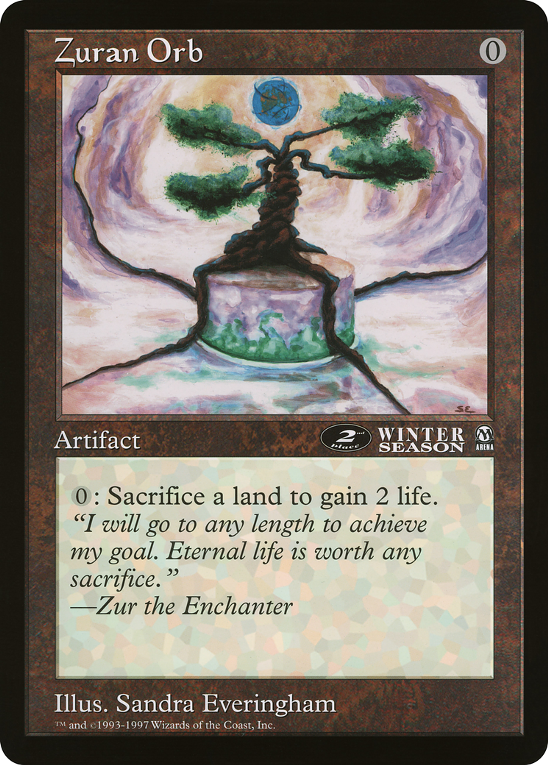 Orbe zuranienne — Oversized League Prizes — Magic: The Gathering