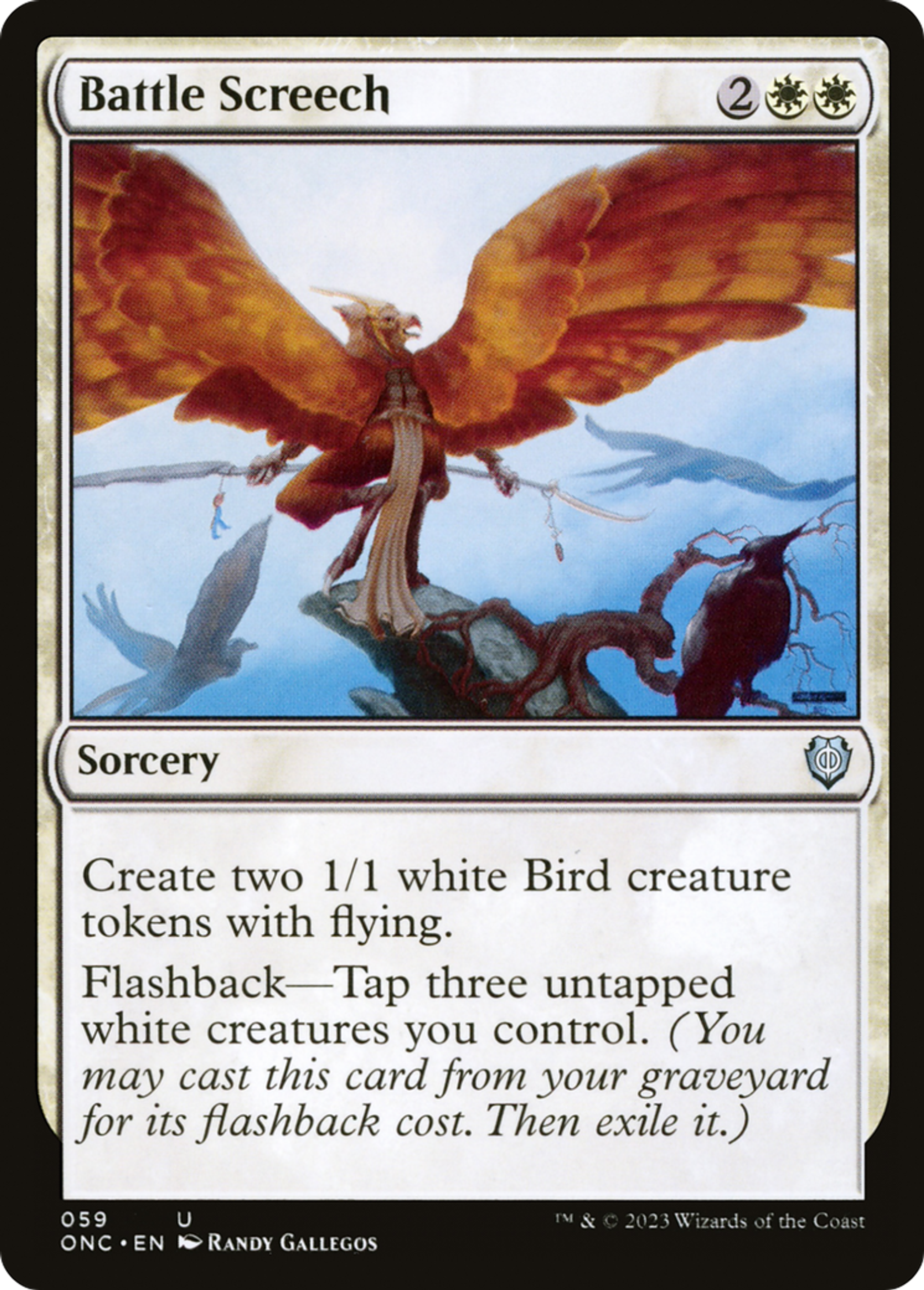 Piaillement de bataille — Phyrexia: All Will Be One Commander — Magic: The Gathering