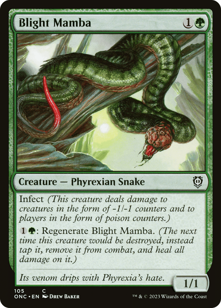 Blight Mamba — Phyrexia: All Will Be One Commander — Magic: The Gathering