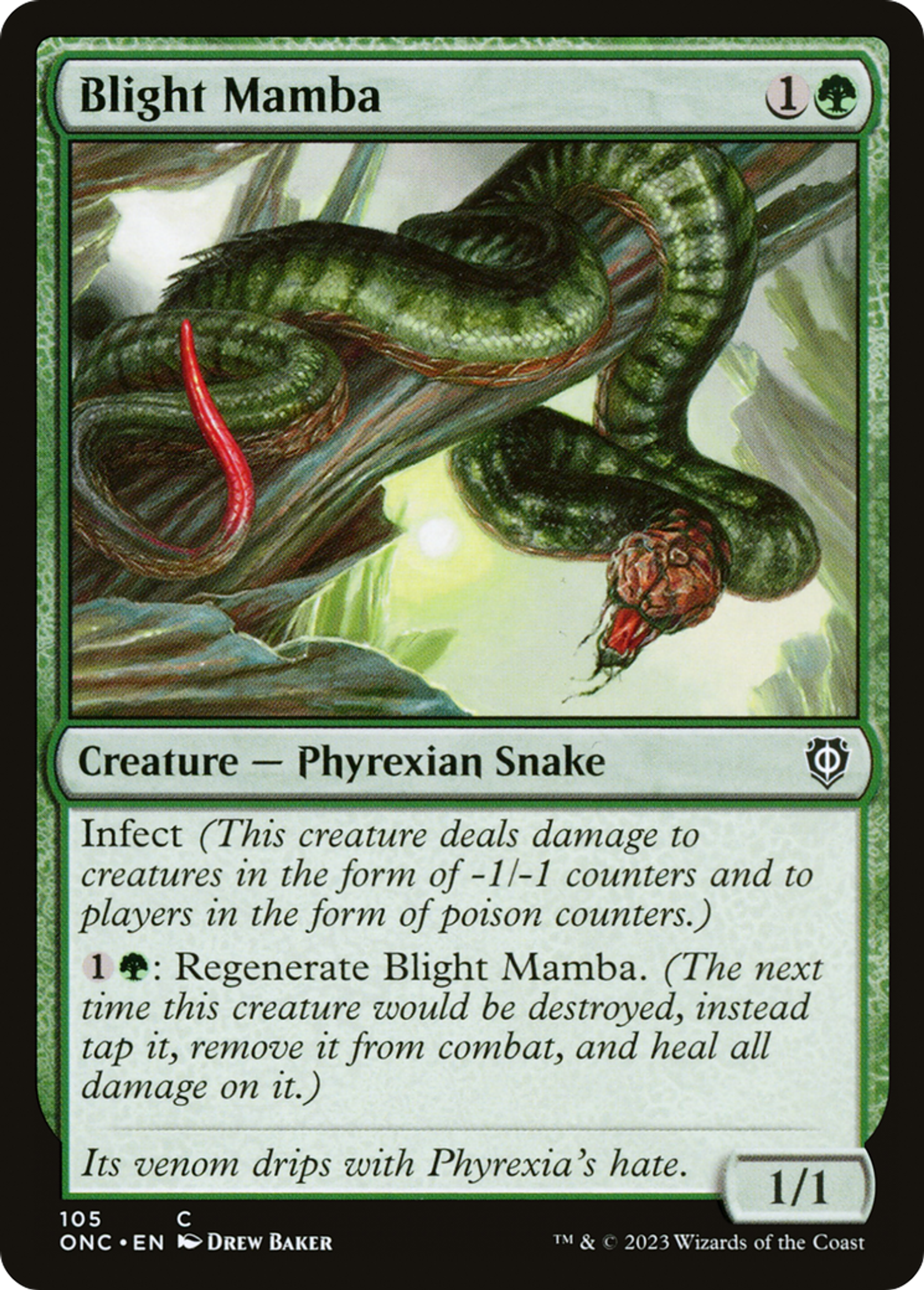 Mamba du fléau — Phyrexia: All Will Be One Commander — Magic: The Gathering