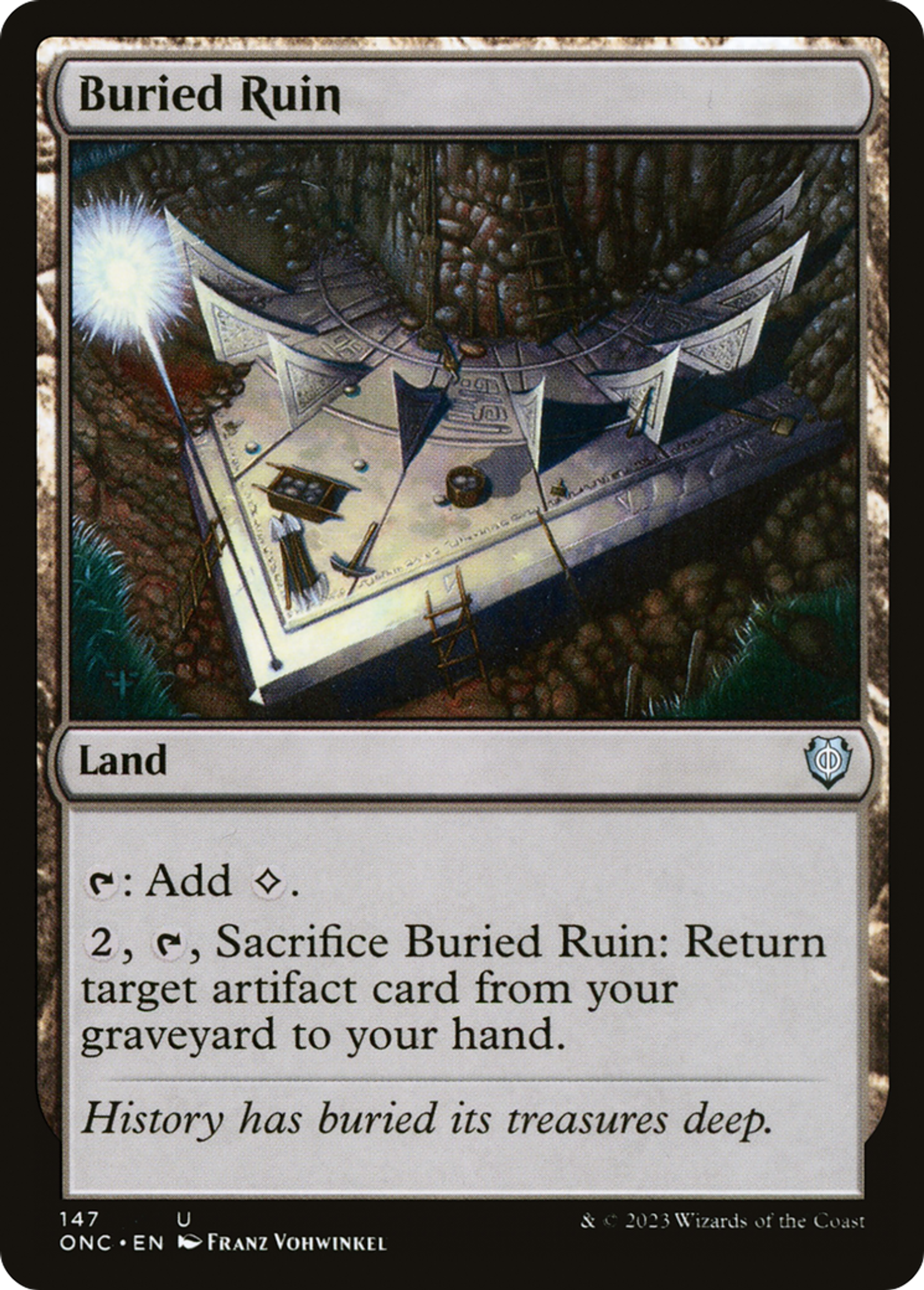 Ruine ensevelie — Phyrexia: All Will Be One Commander — Magic: The Gathering