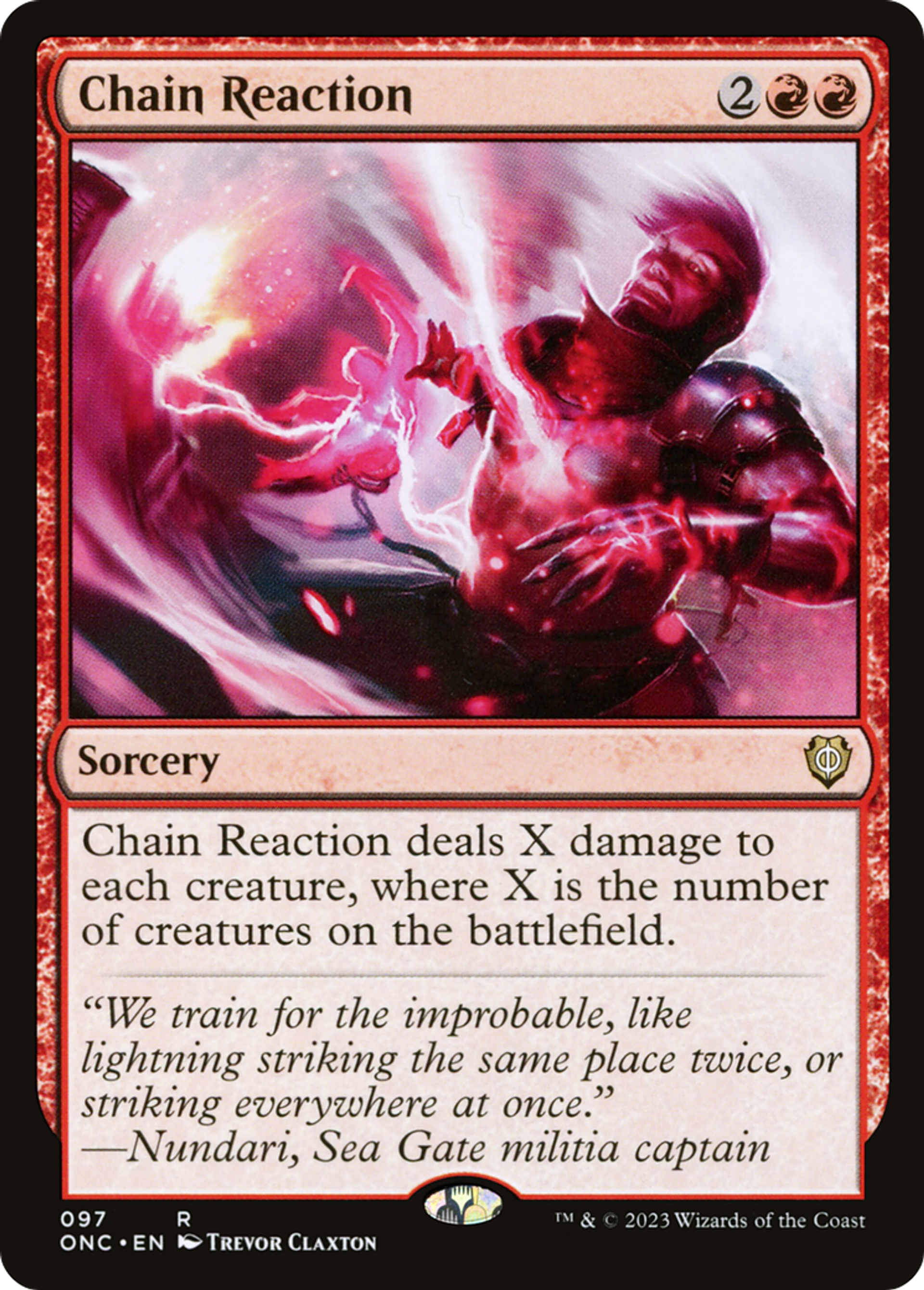 Réaction en chaîne — Phyrexia: All Will Be One Commander — Magic: The Gathering