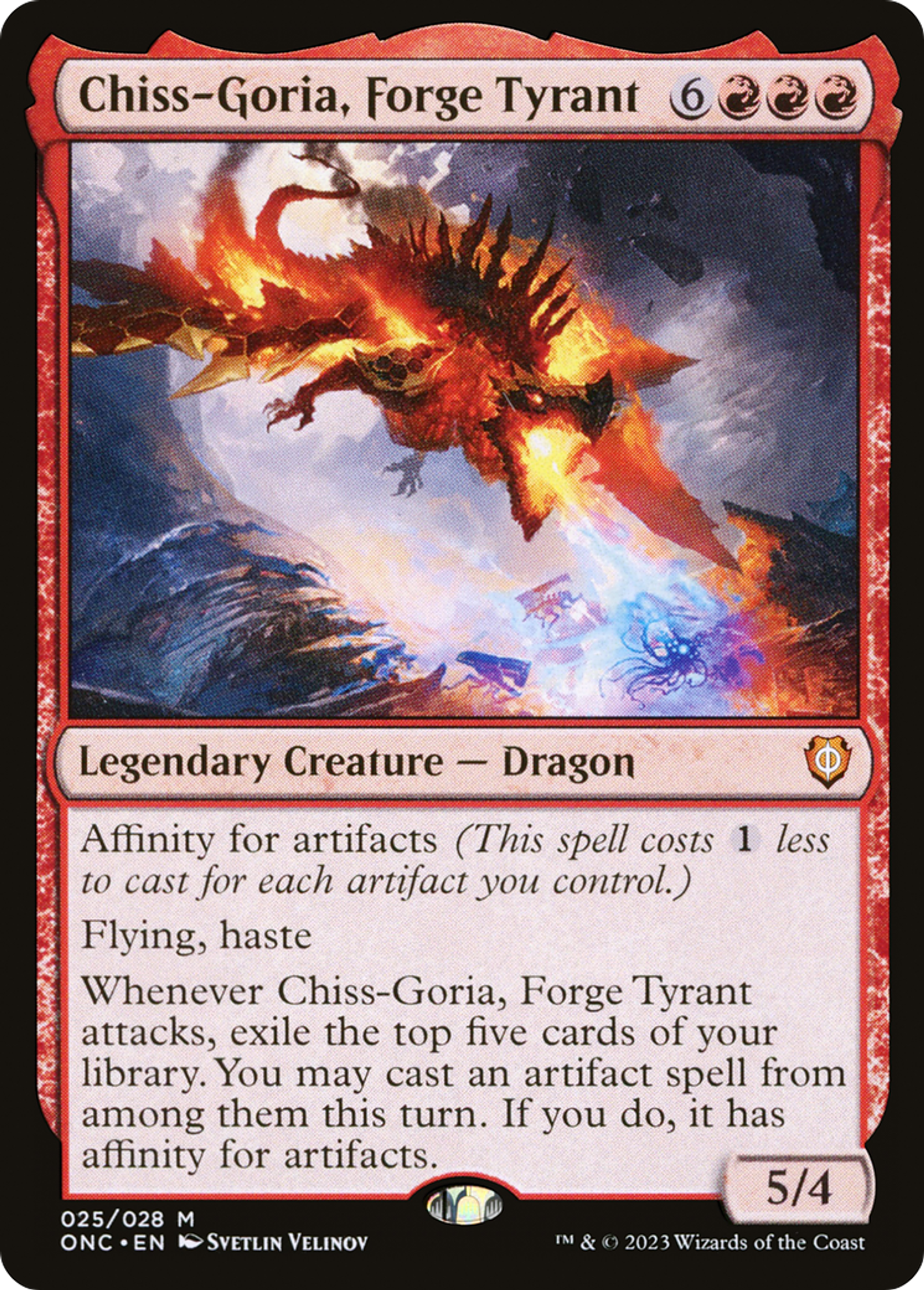 Chiss-Goria, tyran de la forge — Phyrexia: All Will Be One Commander — Magic: The Gathering