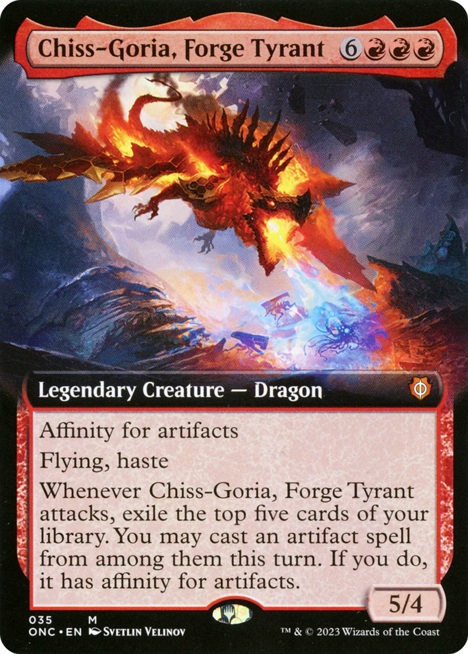 Chiss-Goria, tyran de la forge — Phyrexia: All Will Be One Commander — Magic: The Gathering