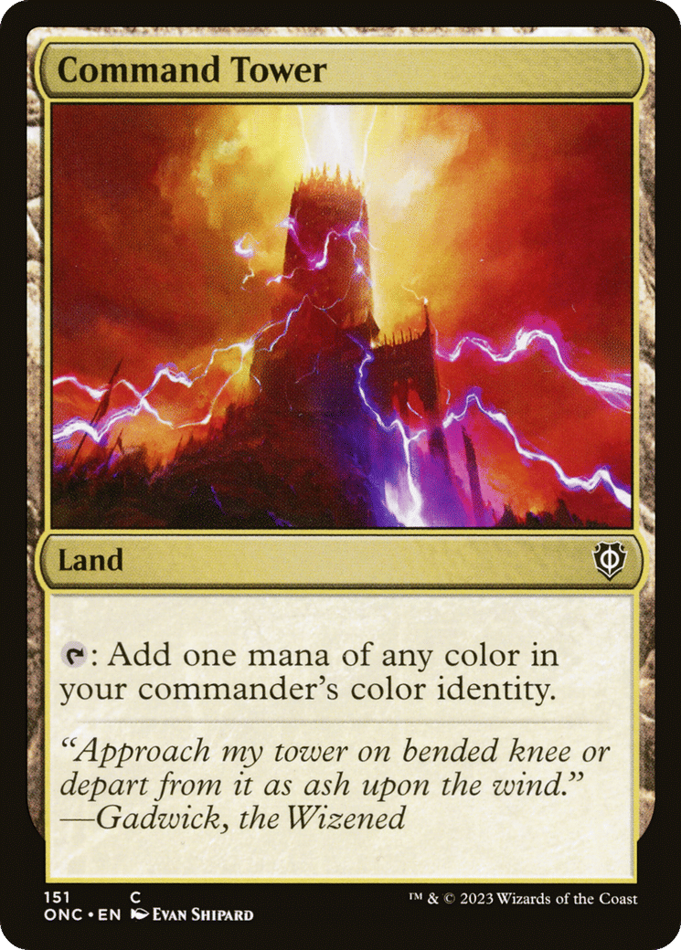 Command Tower from Phyrexia: All Will Be One Commander - Magic: The Gathering