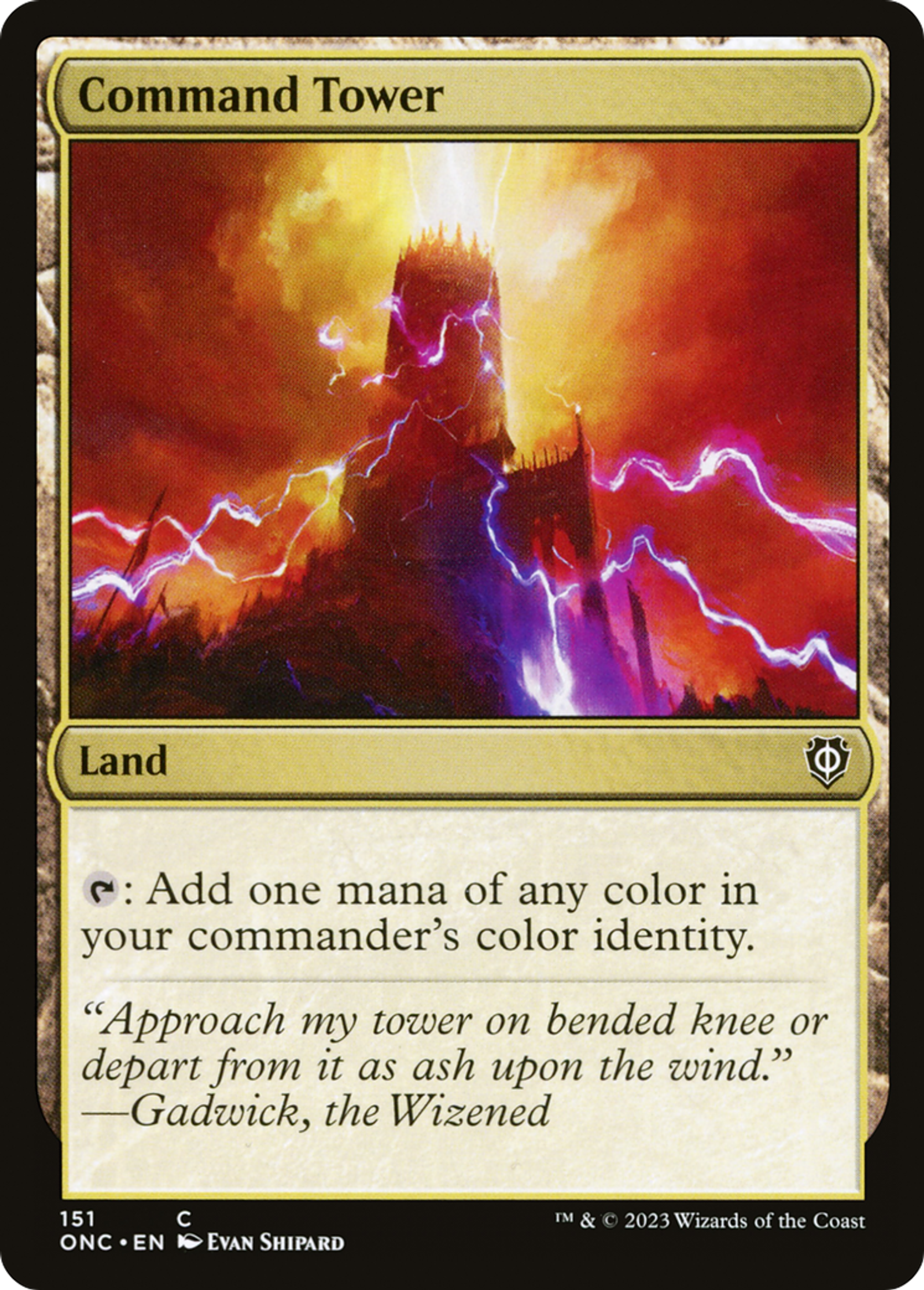 Tour de commandement — Phyrexia: All Will Be One Commander — Magic: The Gathering