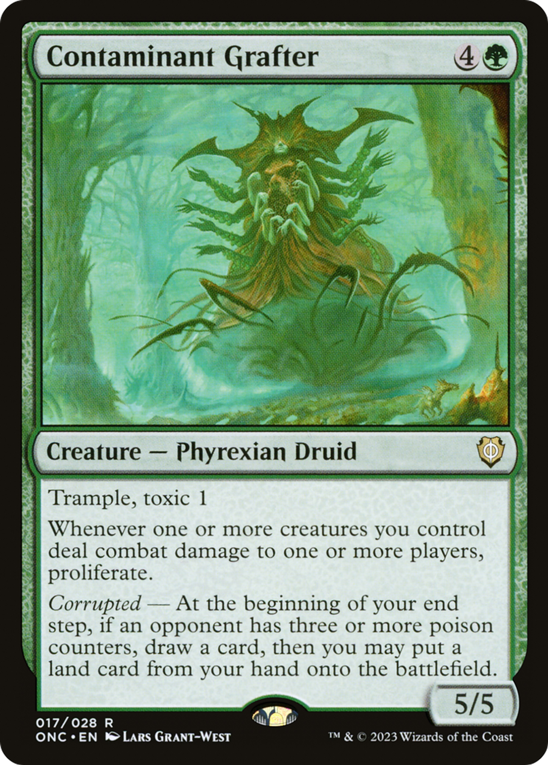 Greffeur de polluants — Phyrexia: All Will Be One Commander — Magic: The Gathering
