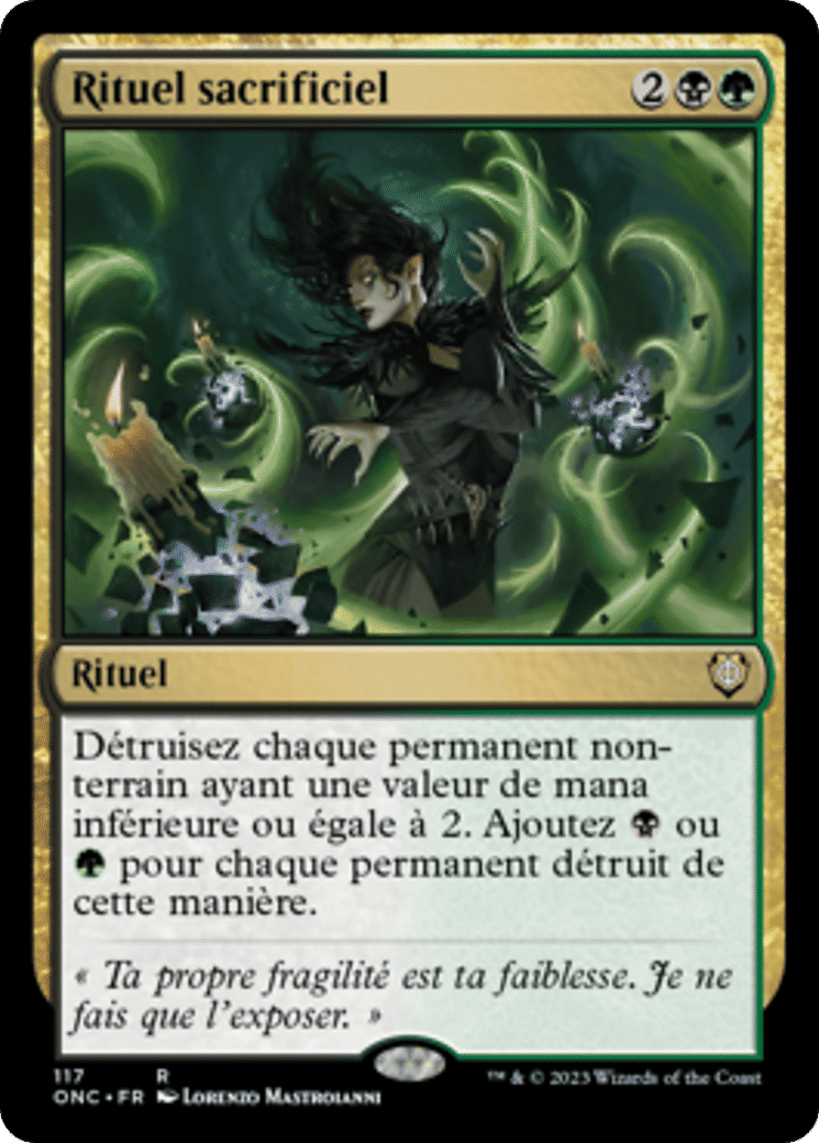 Rituel sacrificiel — Phyrexia: All Will Be One Commander — Magic: The Gathering
