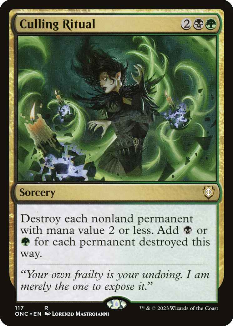 Culling Ritual — Phyrexia: All Will Be One Commander — Magic: The Gathering