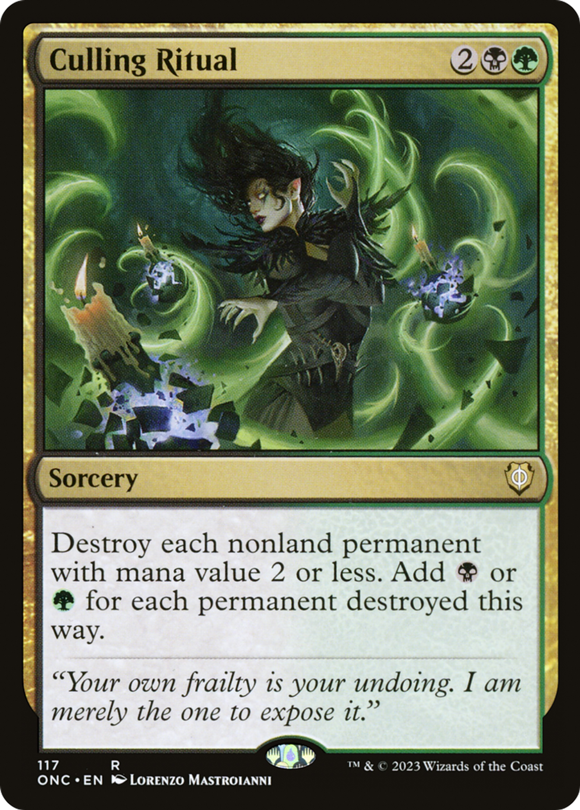 Rituel sacrificiel — Phyrexia: All Will Be One Commander — Magic: The Gathering
