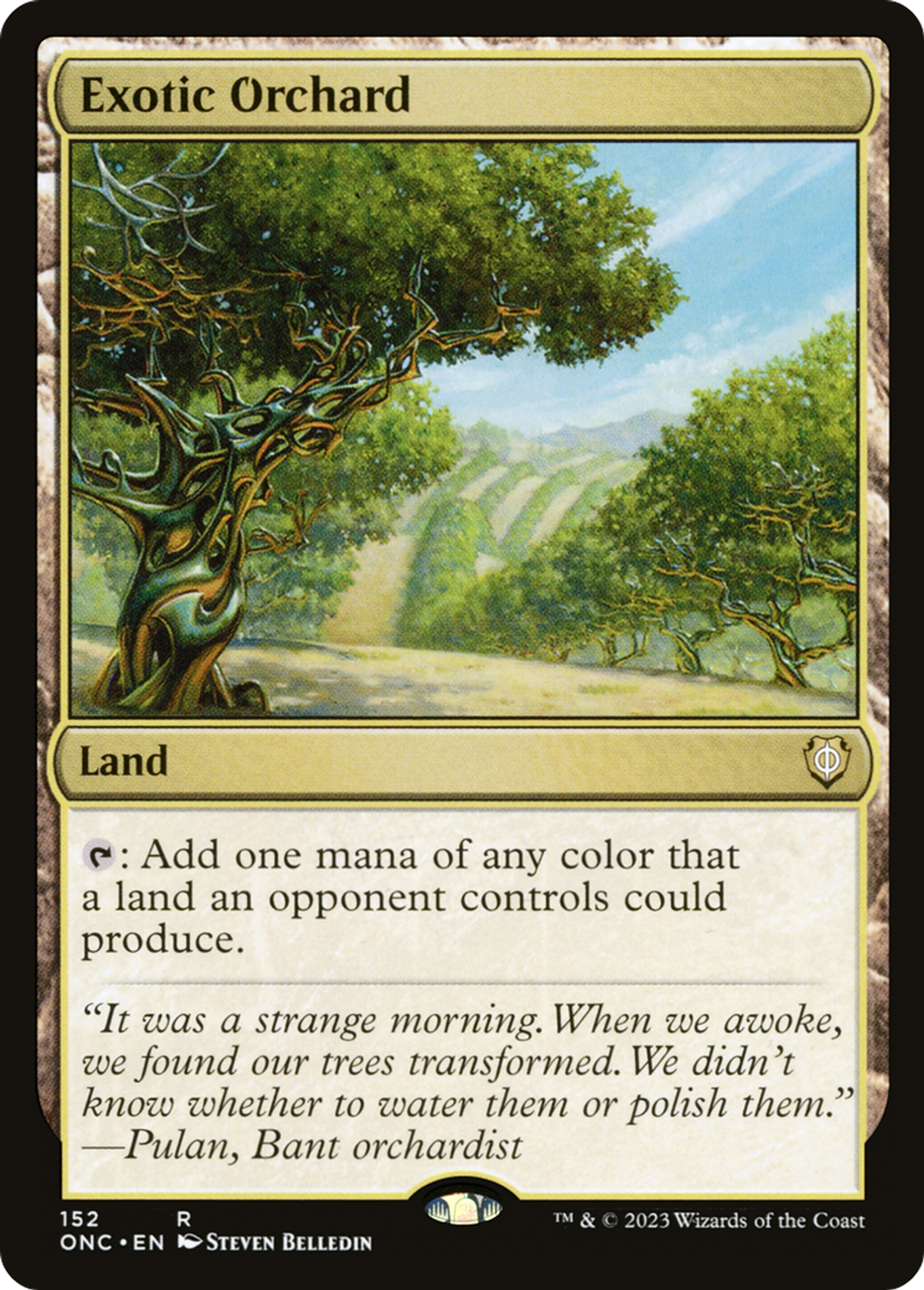 Verger exotique — Phyrexia: All Will Be One Commander — Magic: The Gathering