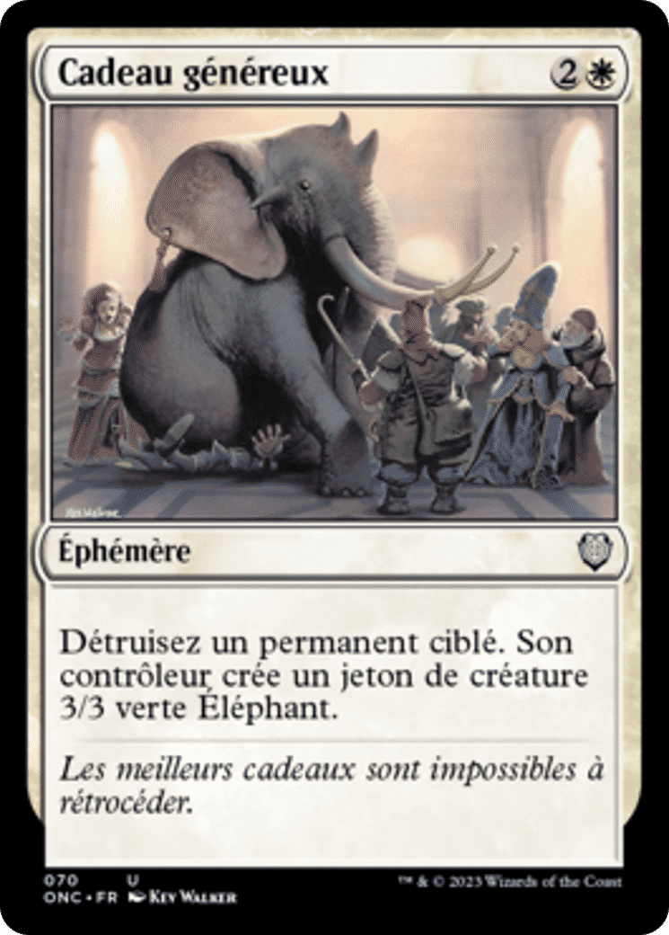 Cadeau généreux — Phyrexia: All Will Be One Commander — Magic: The Gathering