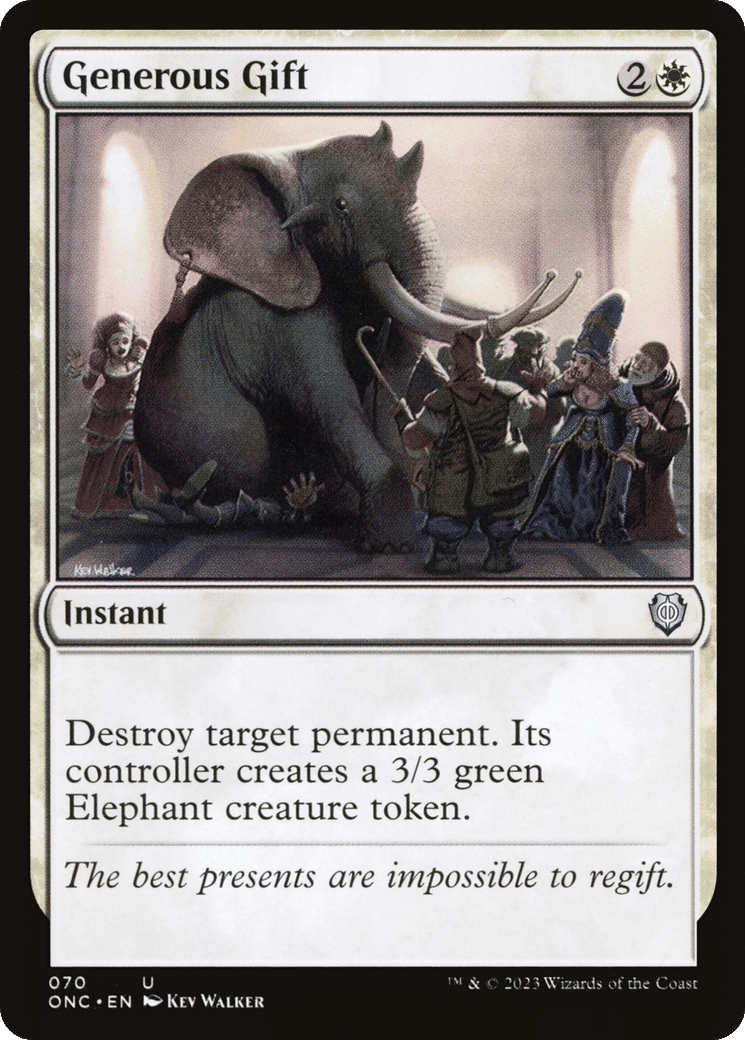 Generous Gift — Phyrexia: All Will Be One Commander — Magic: The Gathering