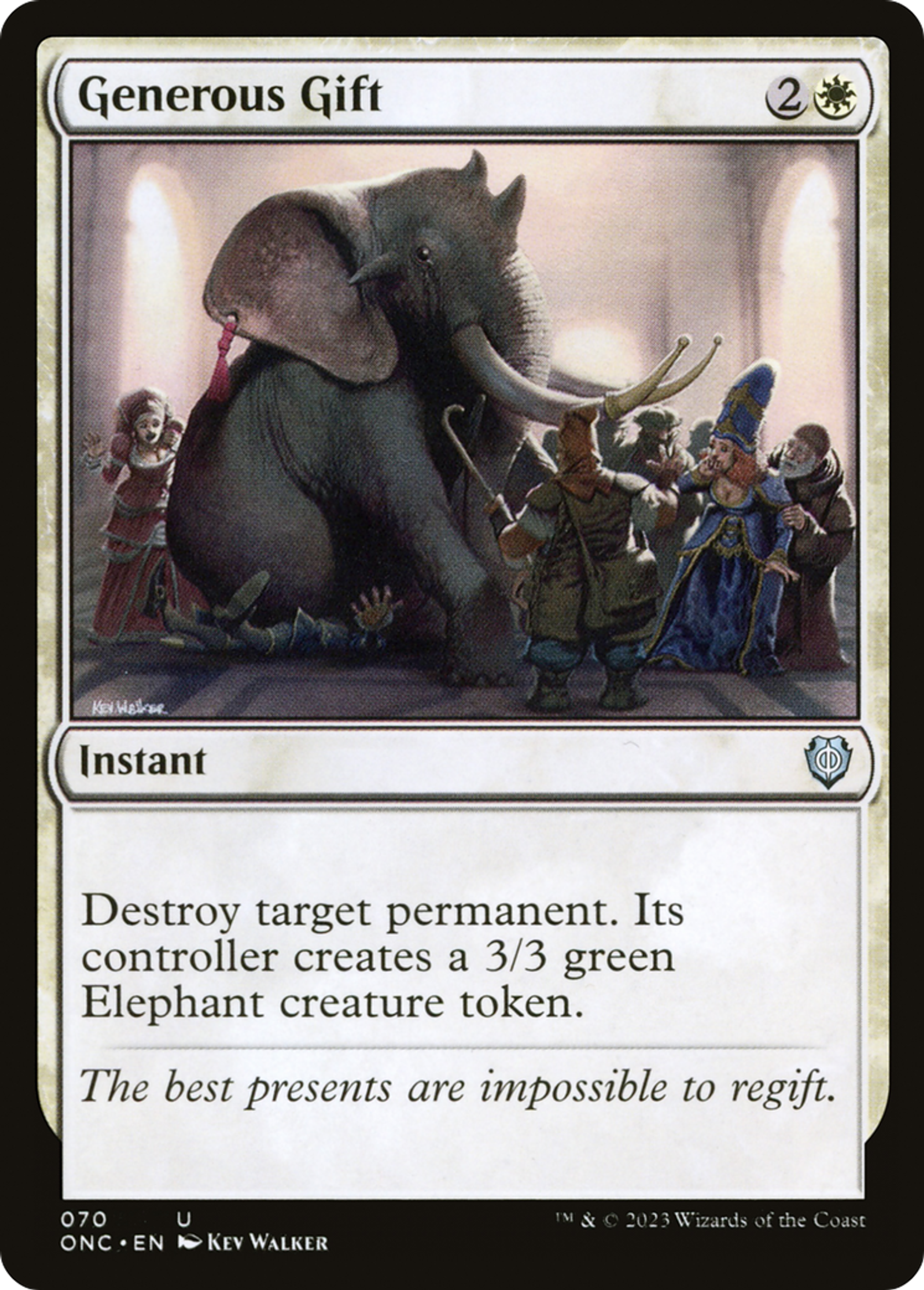 Cadeau généreux — Phyrexia: All Will Be One Commander — Magic: The Gathering