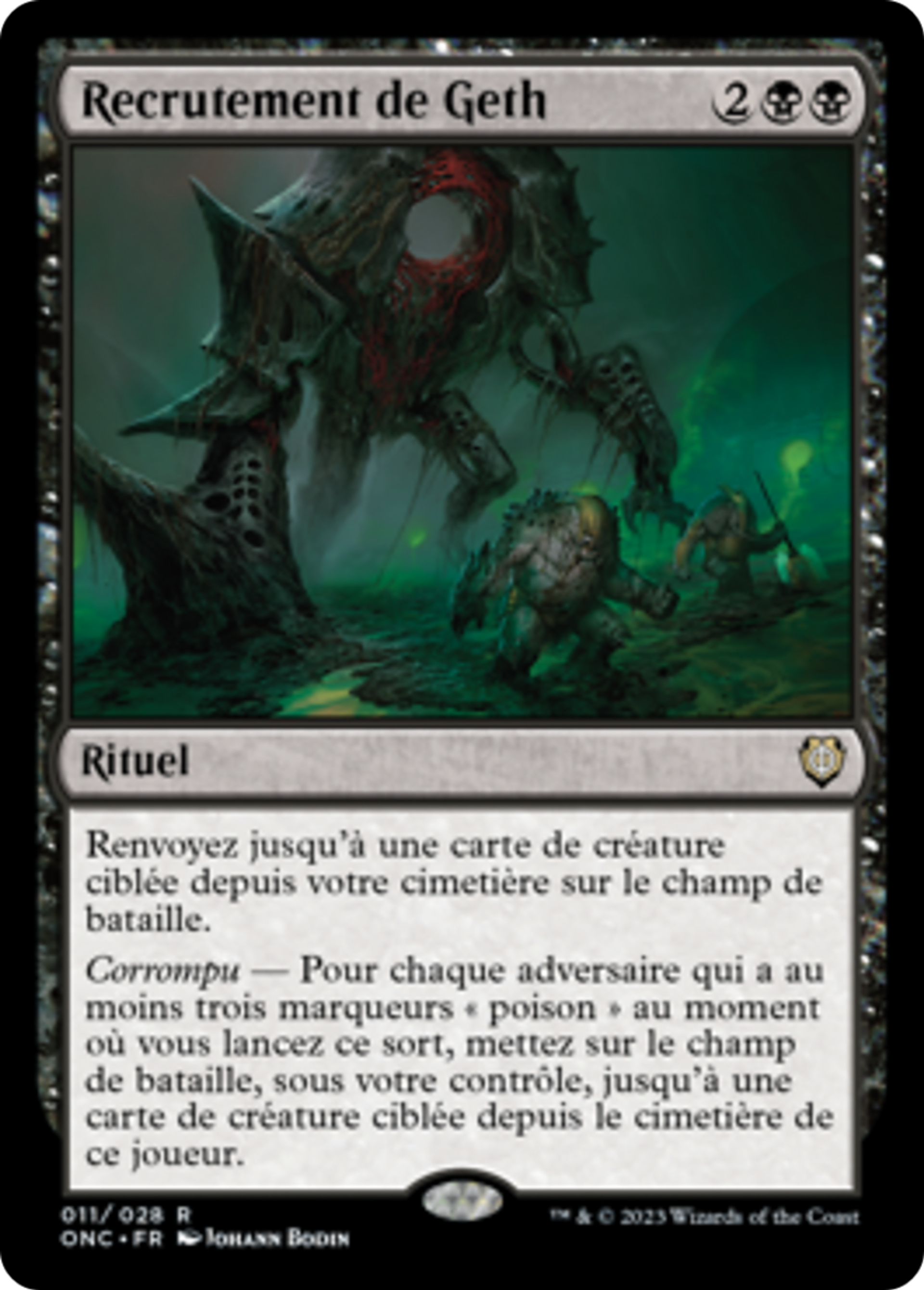 Recrutement de Geth — Phyrexia: All Will Be One Commander — Magic: The Gathering