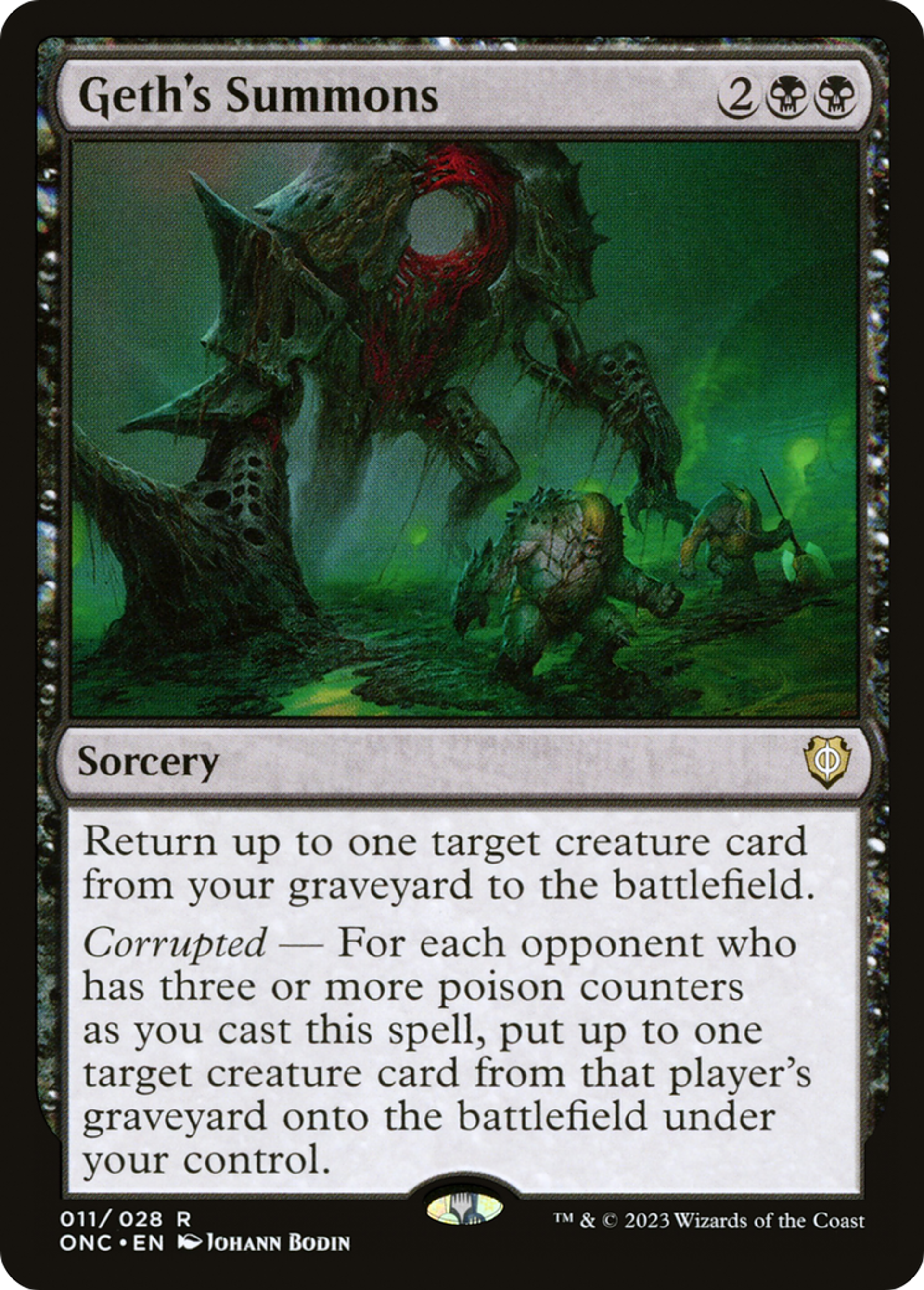 Recrutement de Geth — Phyrexia: All Will Be One Commander — Magic: The Gathering