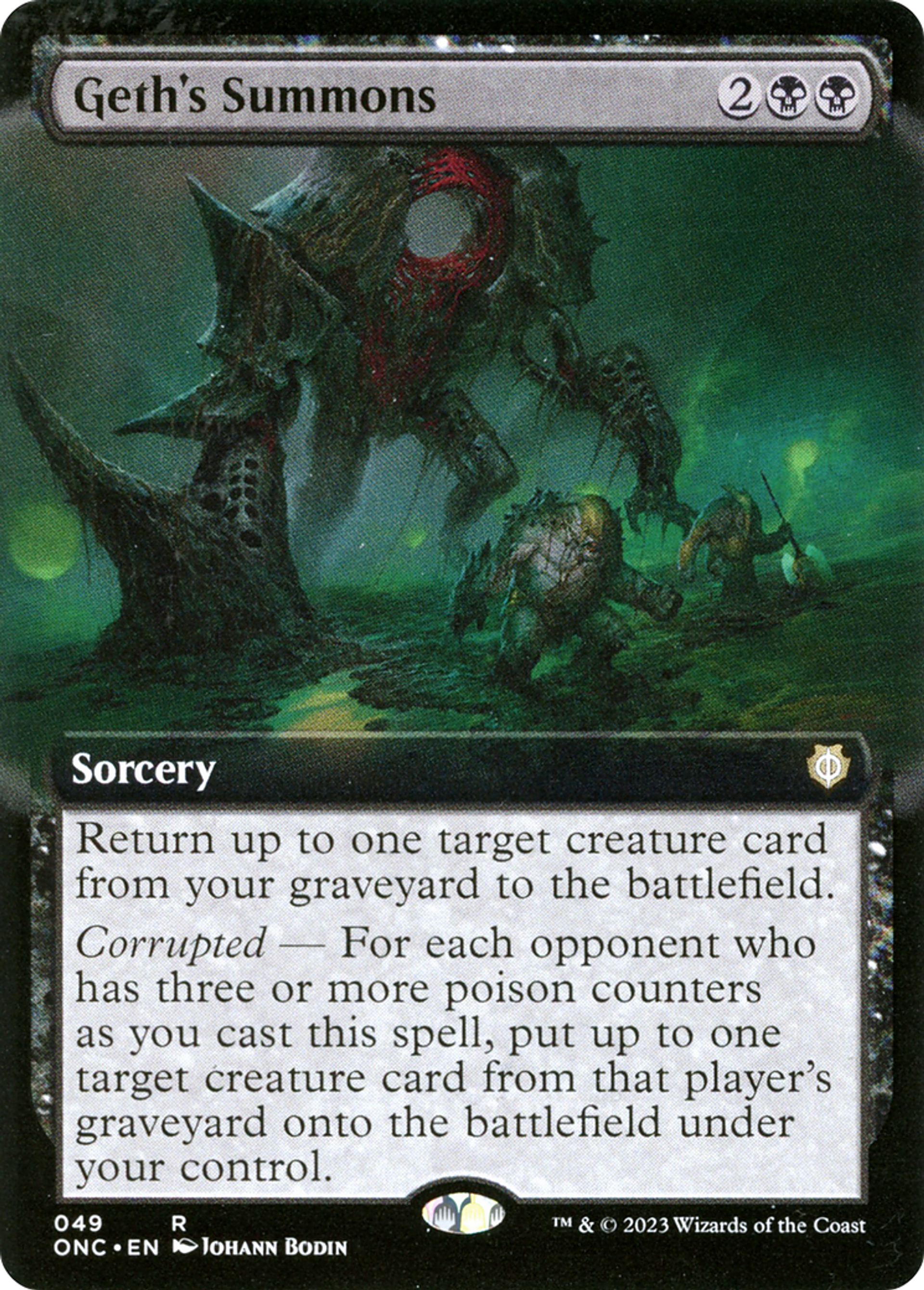 Recrutement de Geth — Phyrexia: All Will Be One Commander — Magic: The Gathering