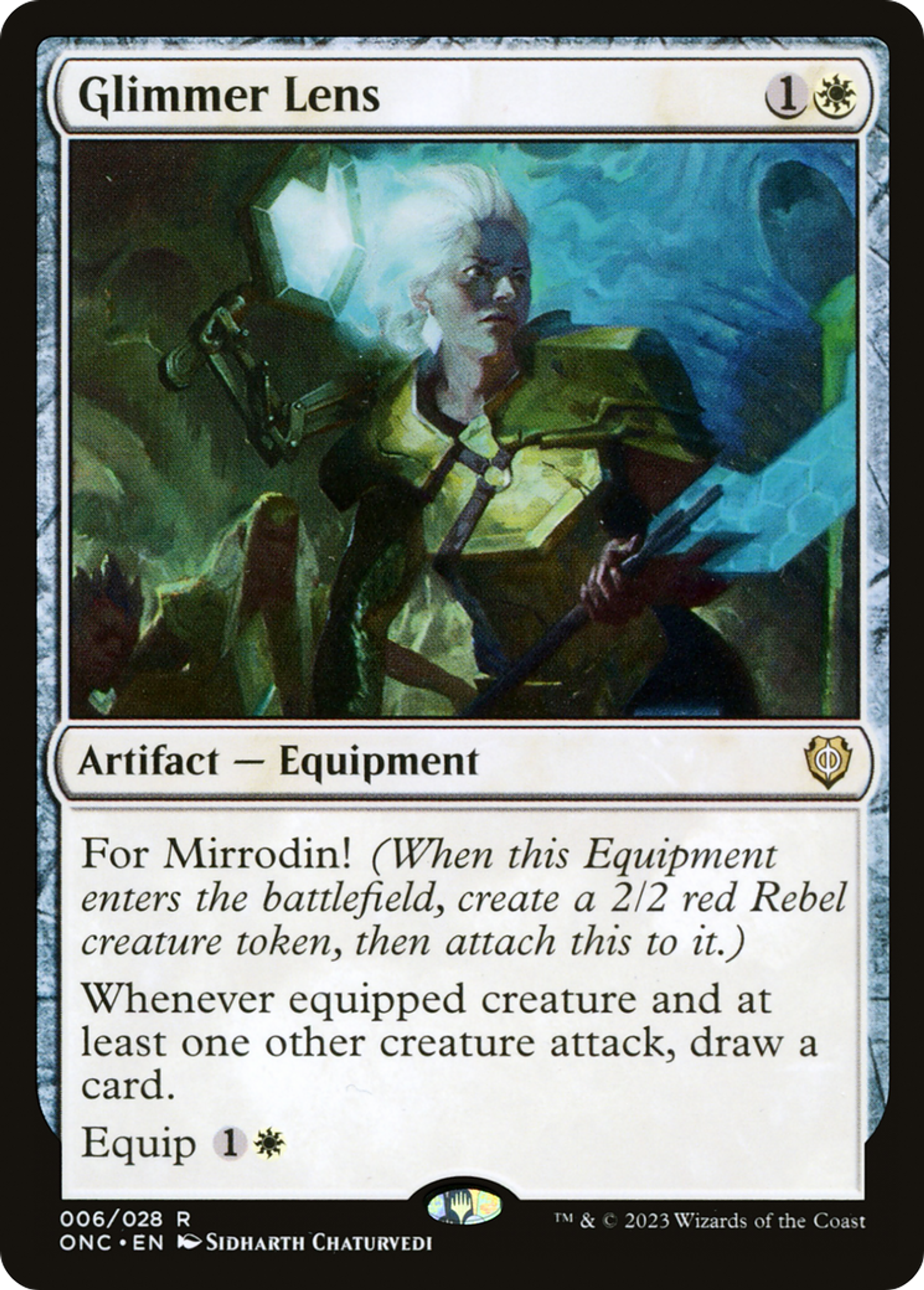 Lentille de lueur — Phyrexia: All Will Be One Commander — Magic: The Gathering