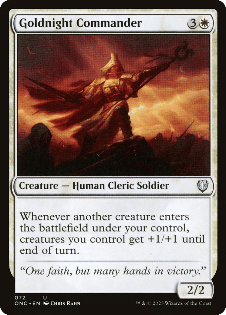 Goldnight Commander — Phyrexia: All Will Be One Commander — Magic: The Gathering
