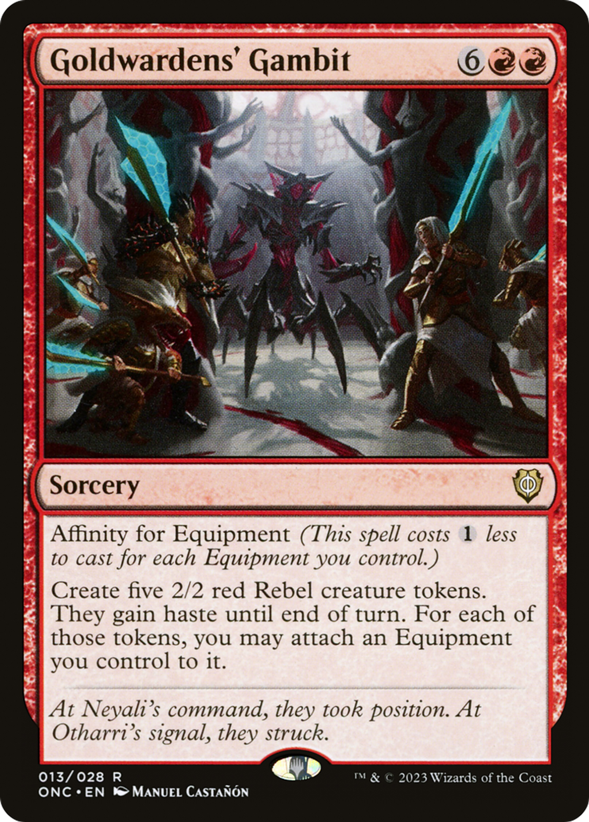 Pari des gardorés — Phyrexia: All Will Be One Commander — Magic: The Gathering