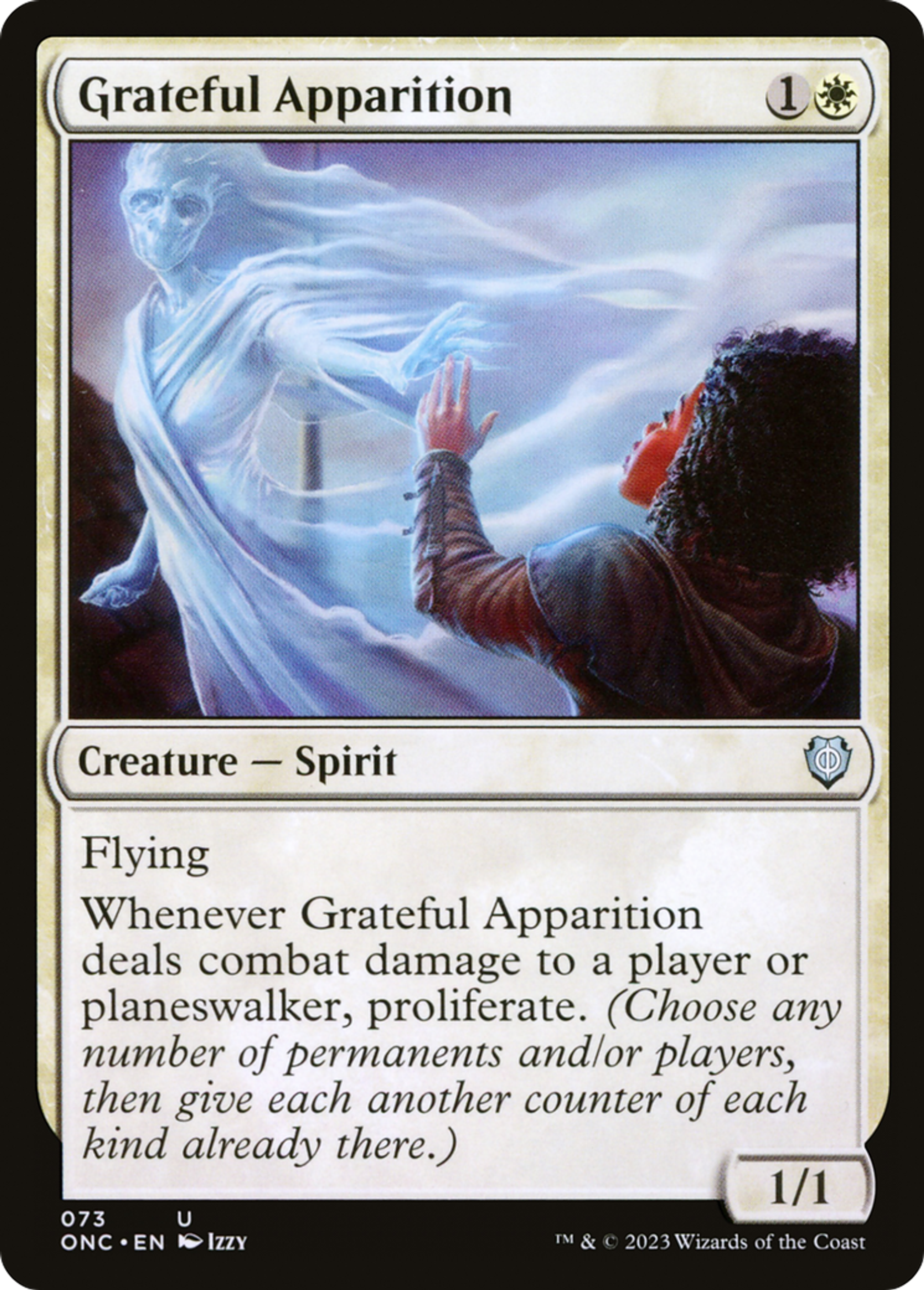 Apparition reconnaissante — Phyrexia: All Will Be One Commander — Magic: The Gathering