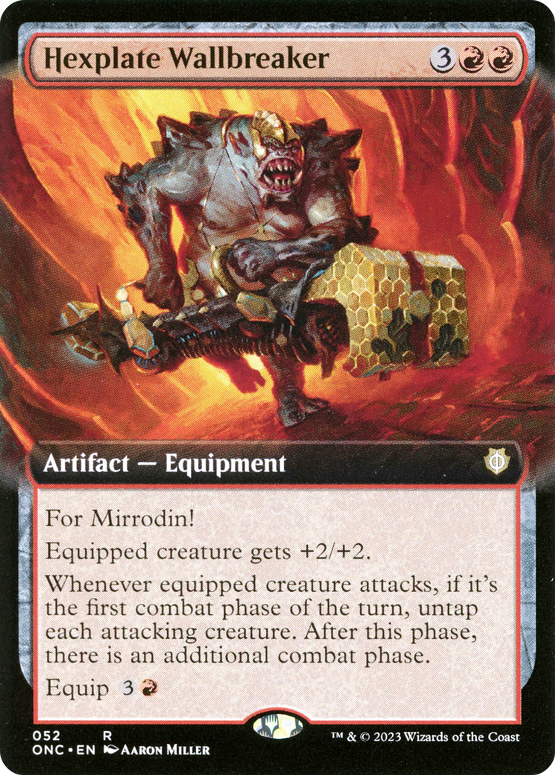 Brisemur d'hexaplaques — Phyrexia: All Will Be One Commander — Magic: The Gathering