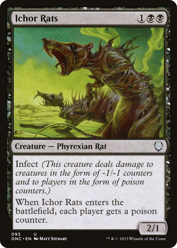 Ichor Rats — Phyrexia: All Will Be One Commander — Magic: The Gathering