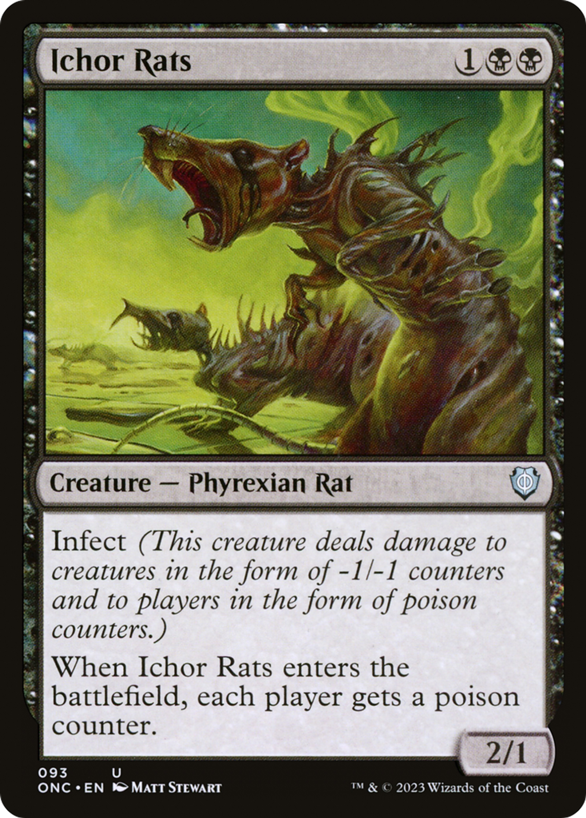 Rats de sanie — Phyrexia: All Will Be One Commander — Magic: The Gathering