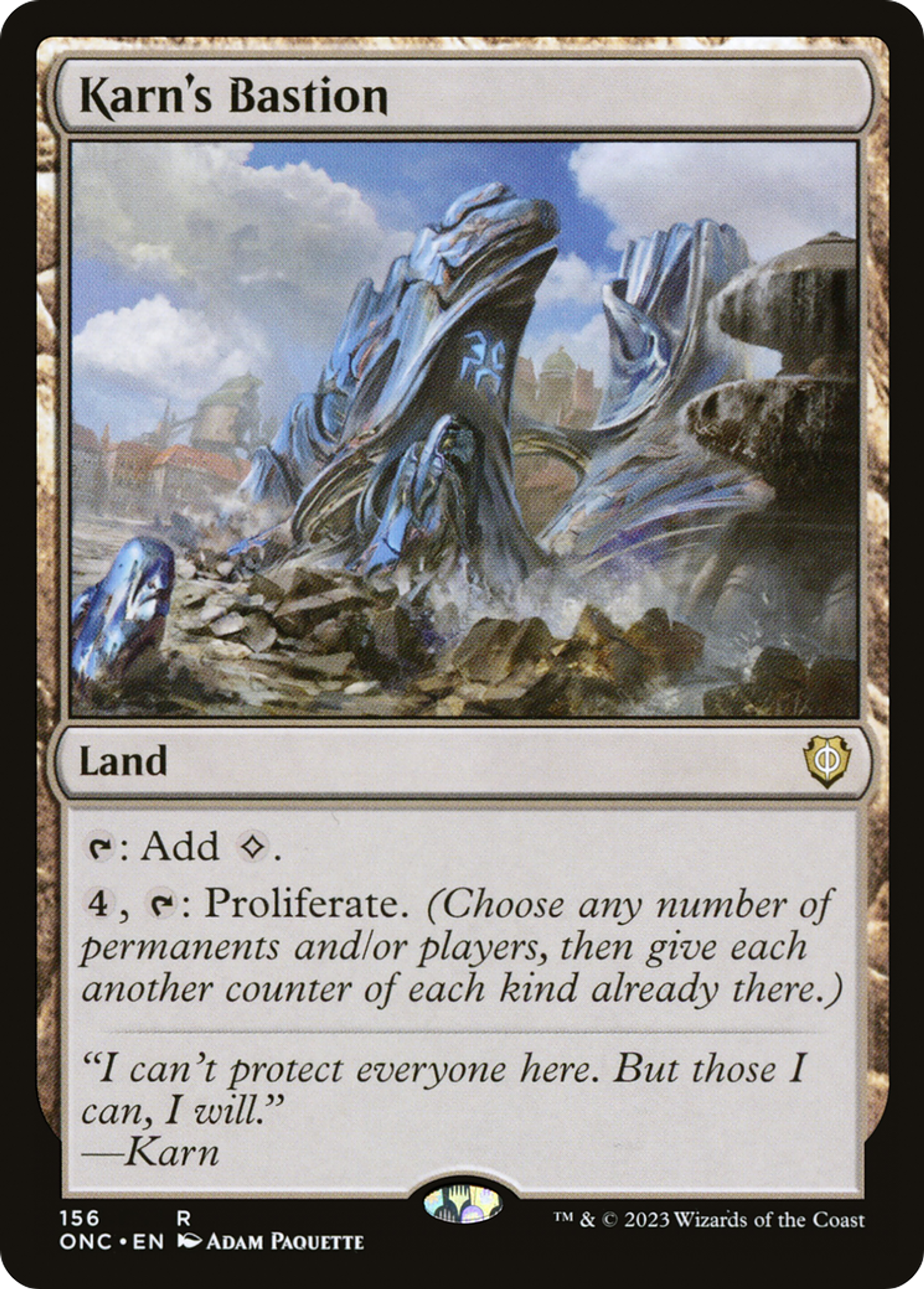Bastion de Karn — Phyrexia: All Will Be One Commander — Magic: The Gathering