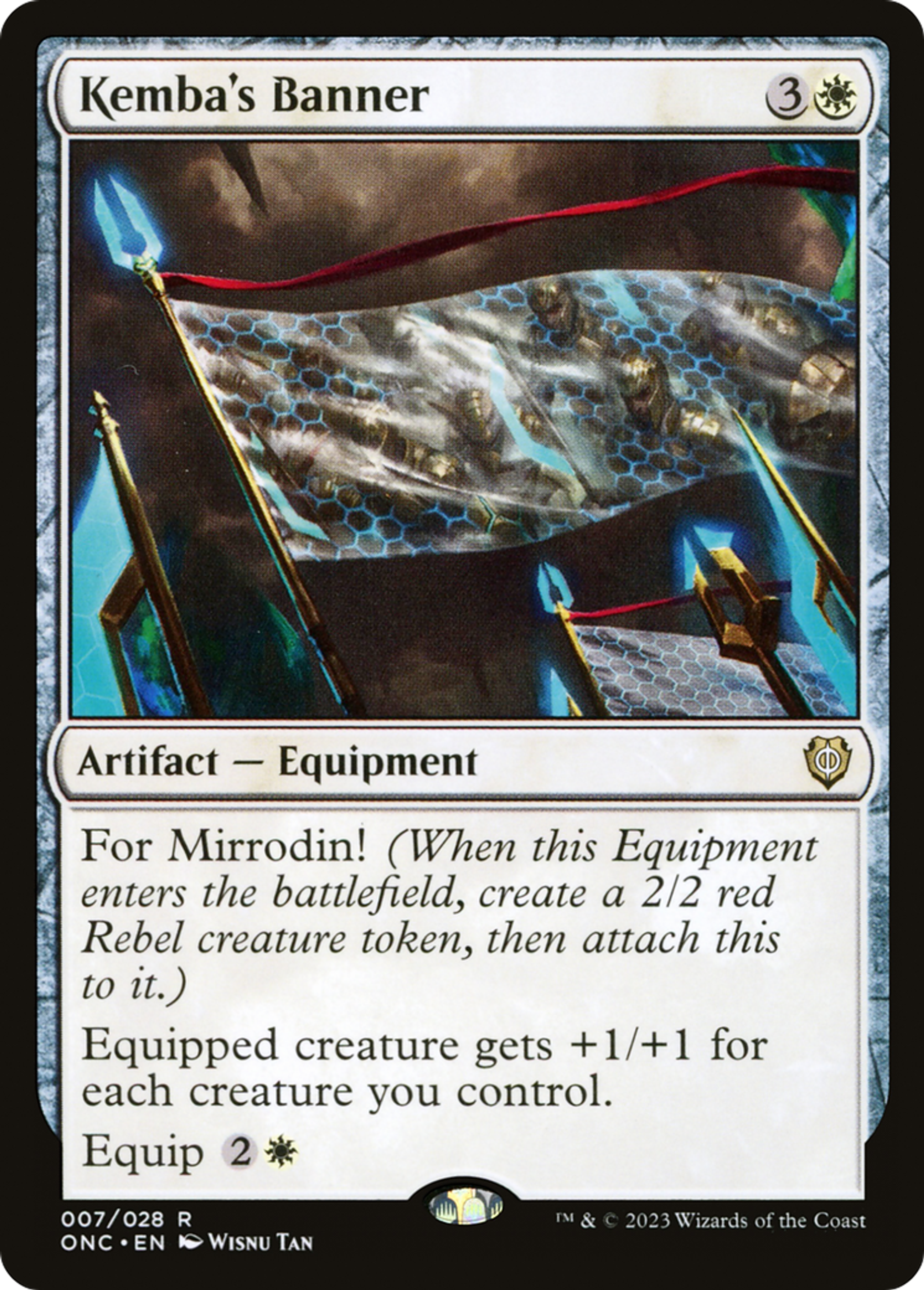 Bannière de Kemba — Phyrexia: All Will Be One Commander — Magic: The Gathering