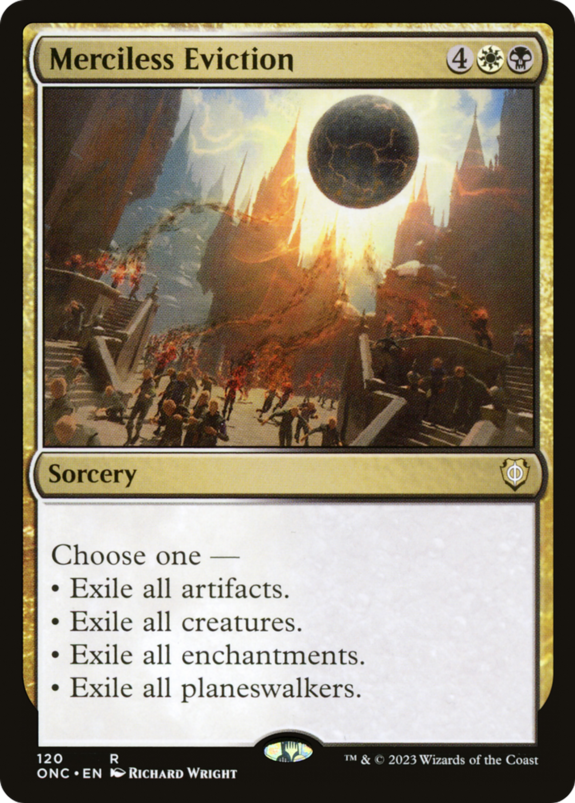Expulsion impitoyable — Phyrexia: All Will Be One Commander — Magic: The Gathering