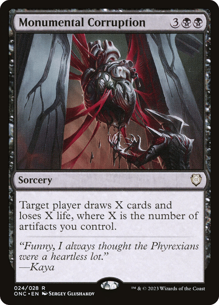 Monumental Corruption — Phyrexia: All Will Be One Commander — Magic: The Gathering