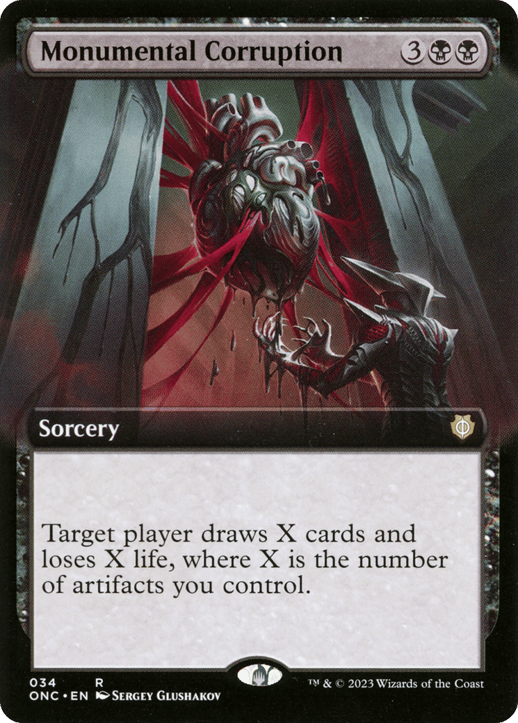 Monumental Corruption — Phyrexia: All Will Be One Commander — Magic: The Gathering