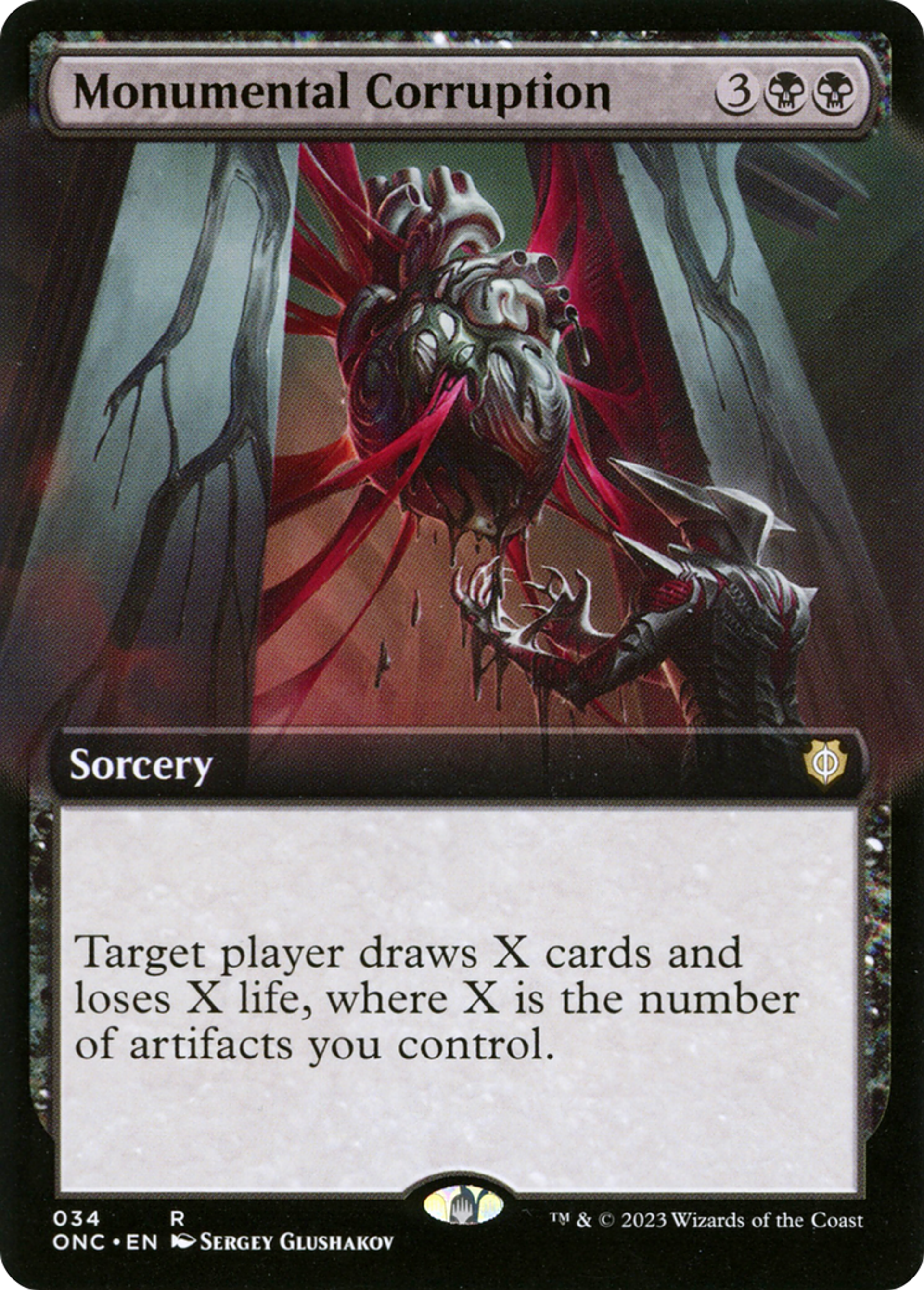 Corruption monumentale — Phyrexia: All Will Be One Commander — Magic: The Gathering