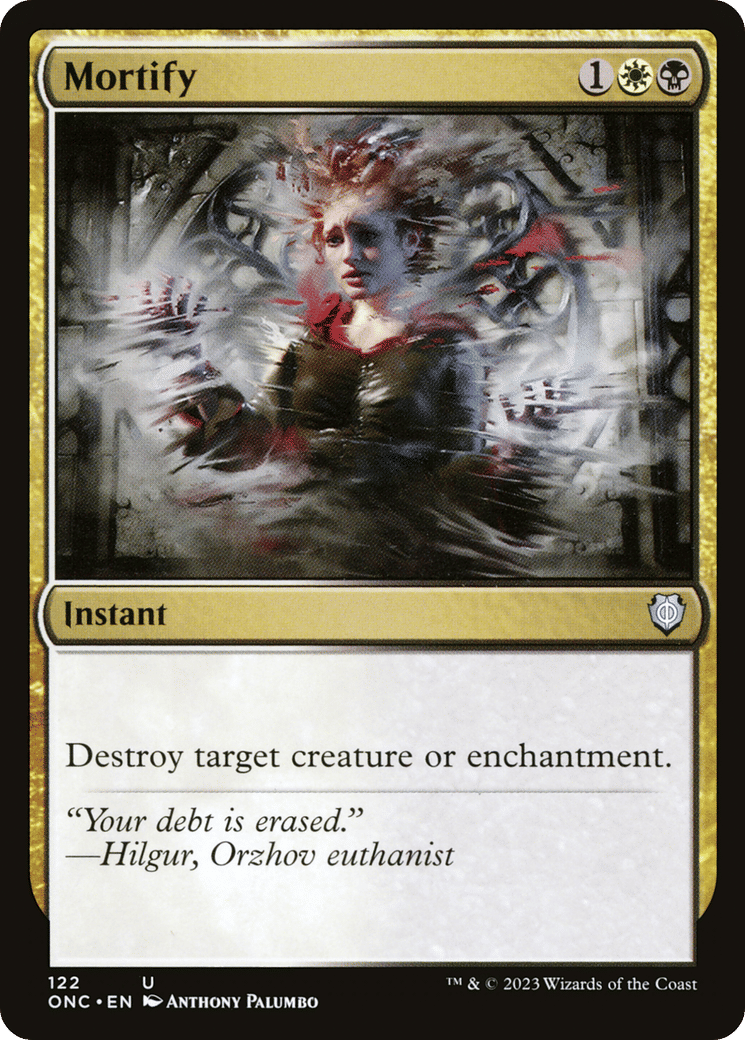 Mortify — Phyrexia: All Will Be One Commander — Magic: The Gathering