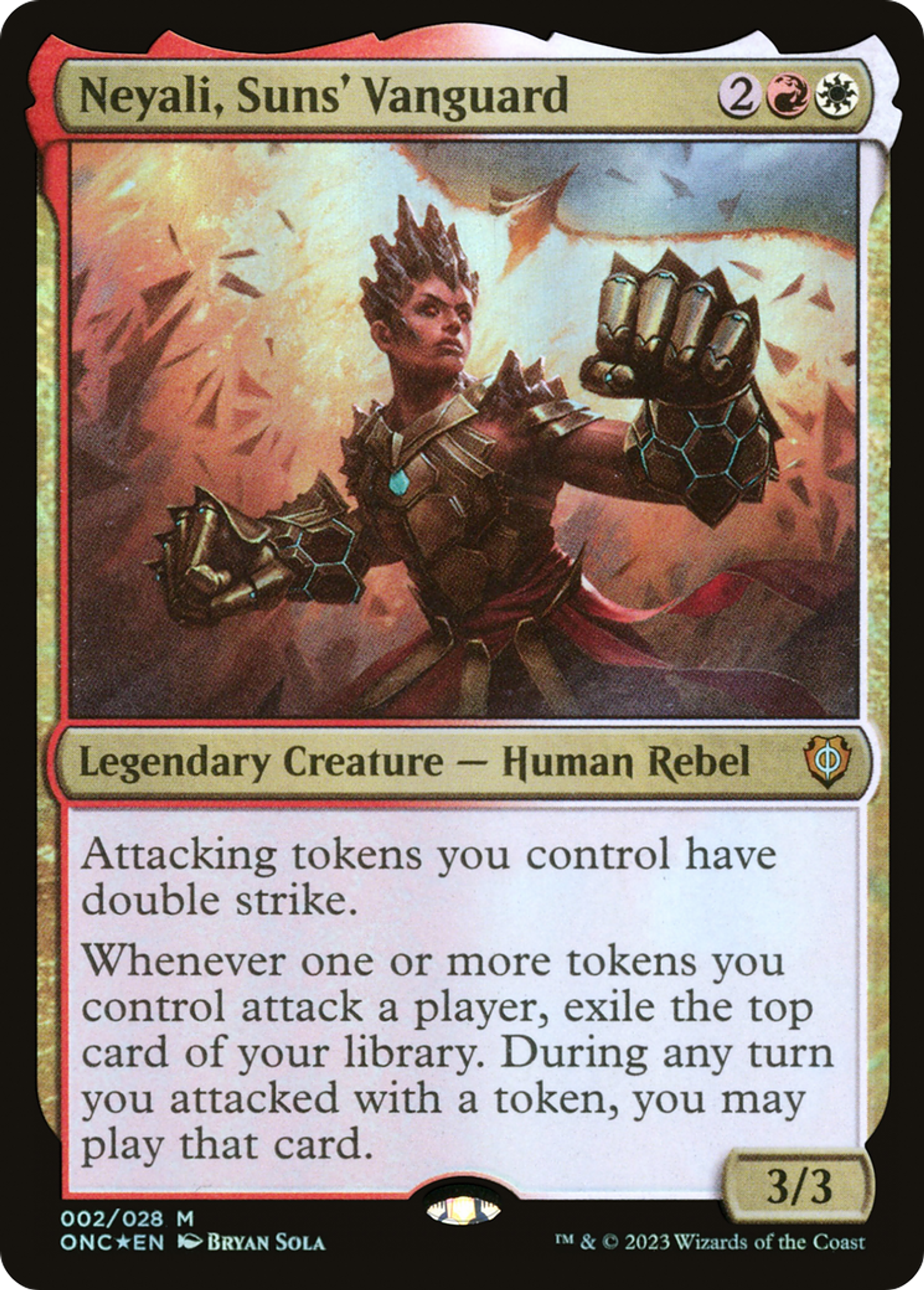 Neyali, avant-garde des soleils — Phyrexia: All Will Be One Commander — Magic: The Gathering
