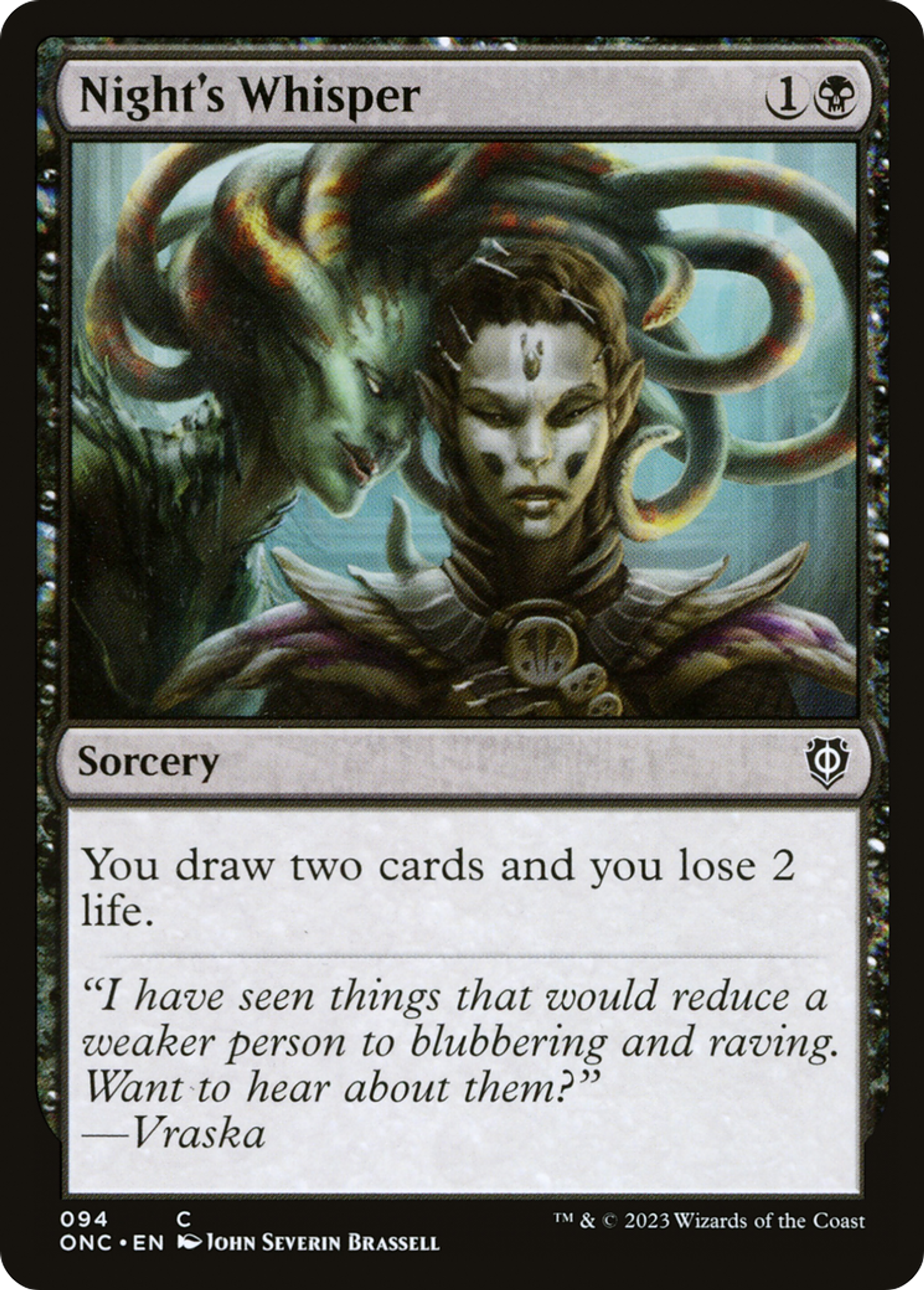 Chuchotements nocturnes — Phyrexia: All Will Be One Commander — Magic: The Gathering