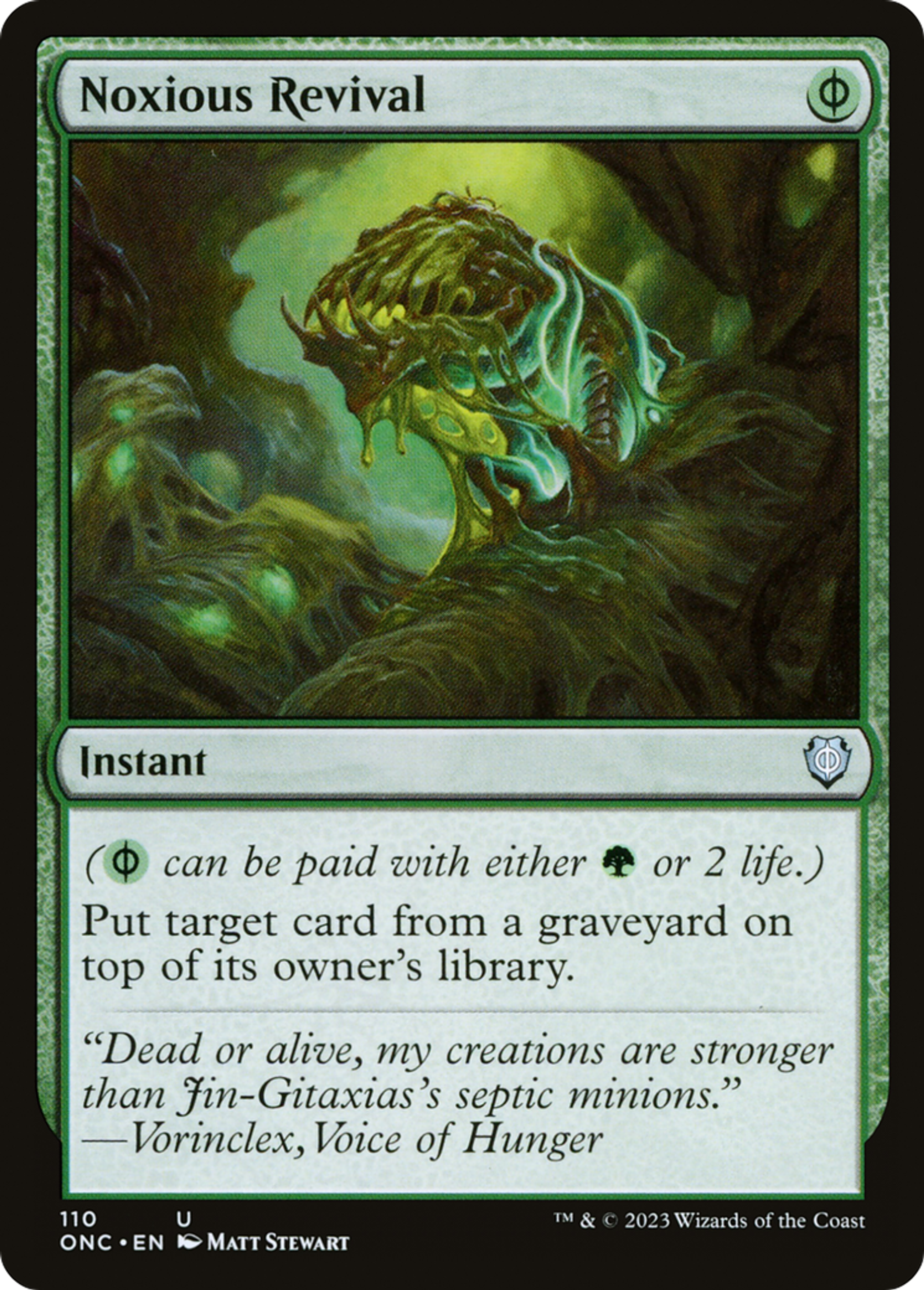 Réanimation délétère — Phyrexia: All Will Be One Commander — Magic: The Gathering