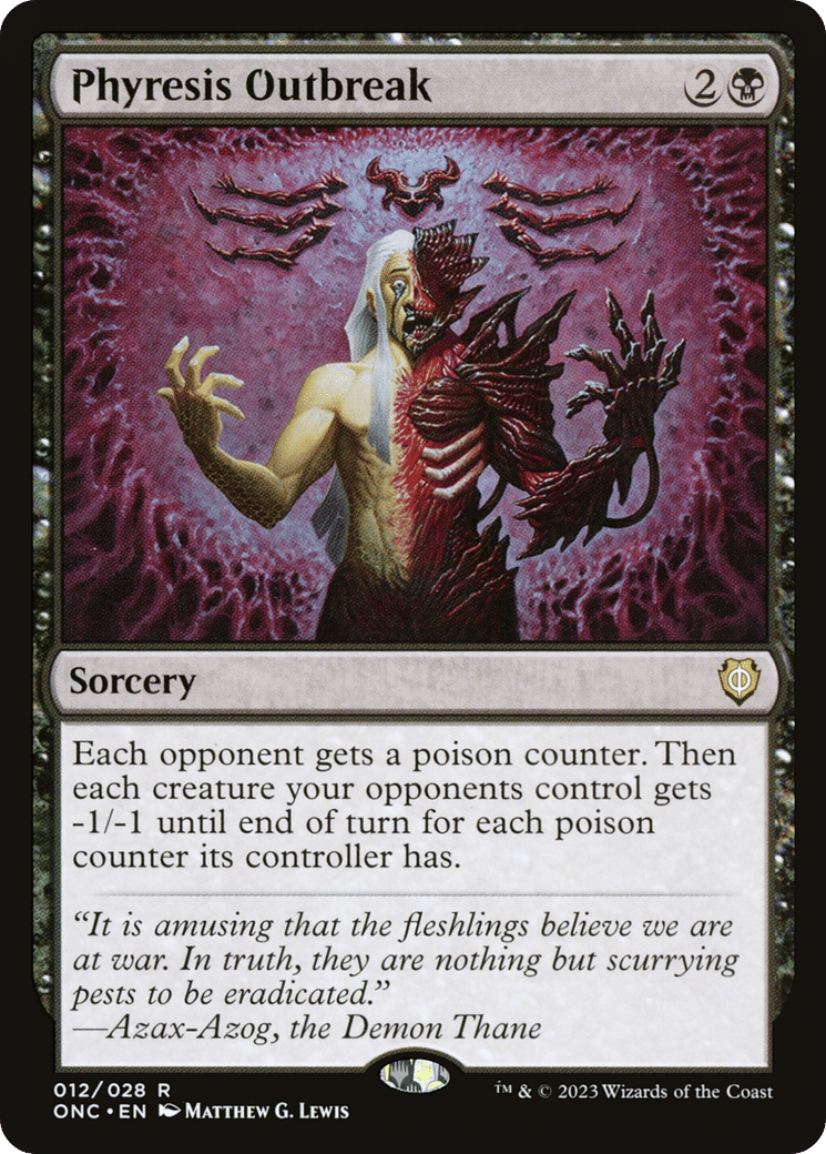 Phyresis Outbreak — Phyrexia: All Will Be One Commander — Magic: The Gathering