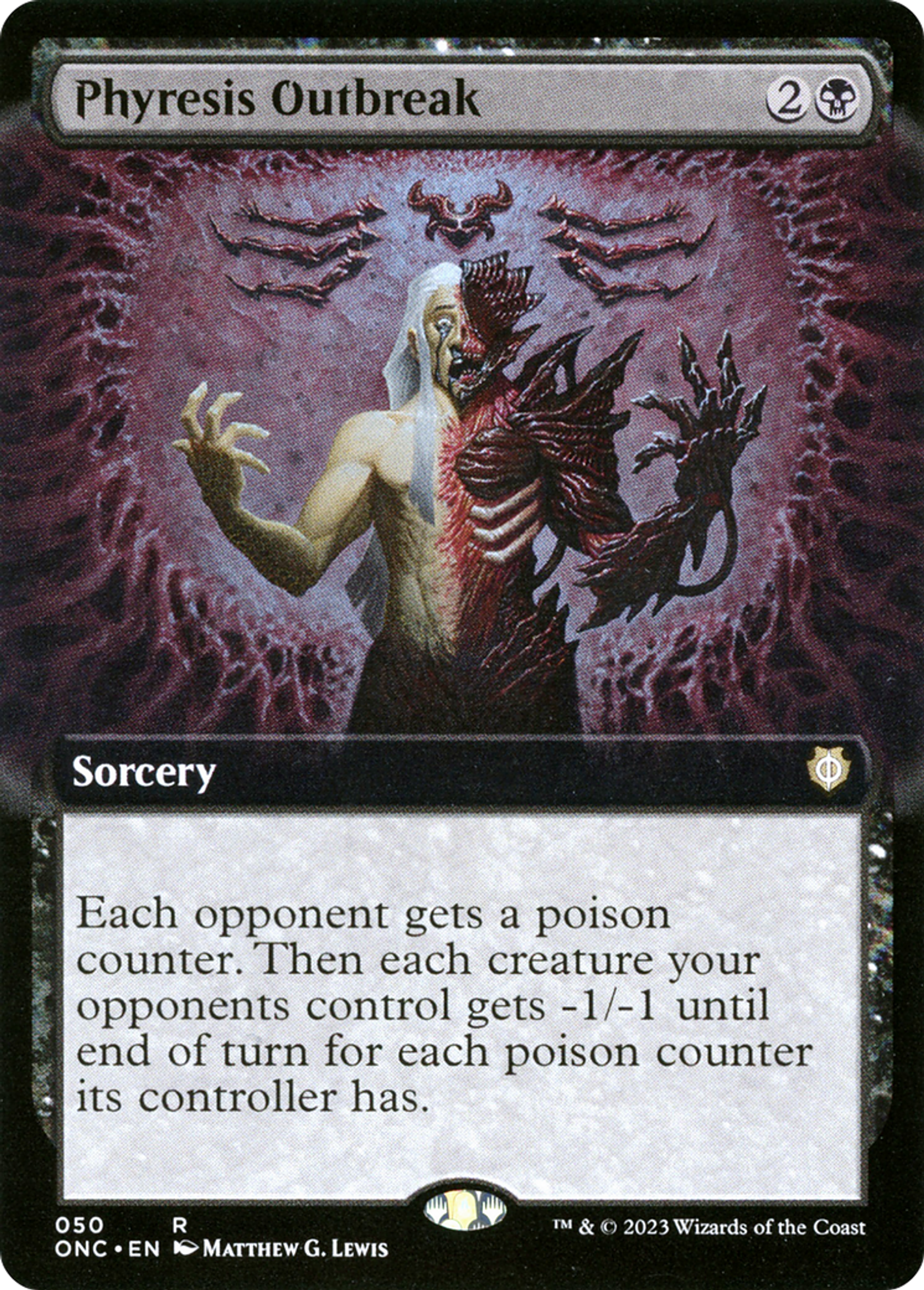 Flambée de phyrésie — Phyrexia: All Will Be One Commander — Magic: The Gathering