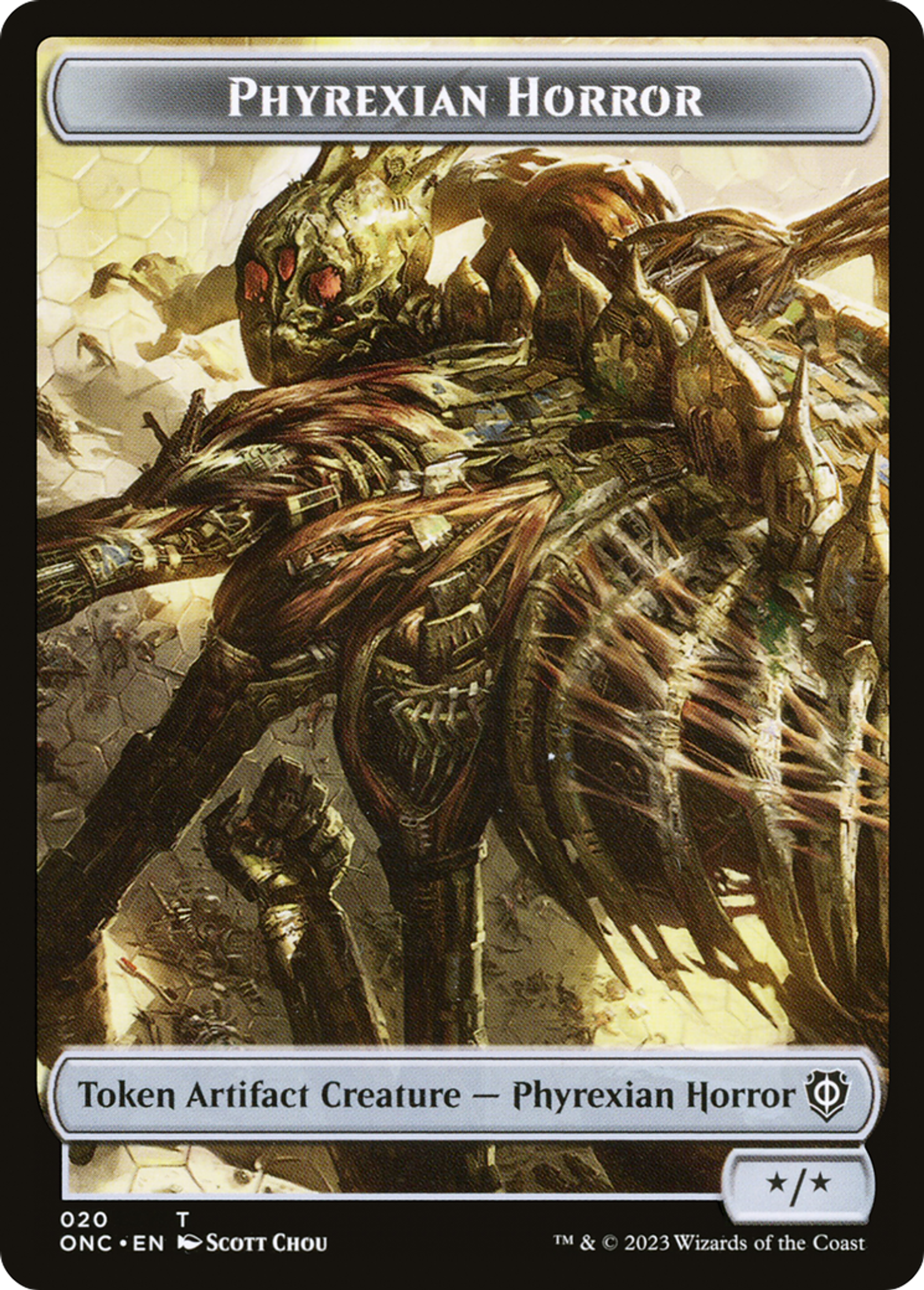 Phyrexian Horror — Phyrexia: All Will Be One Commander — Magic: The Gathering