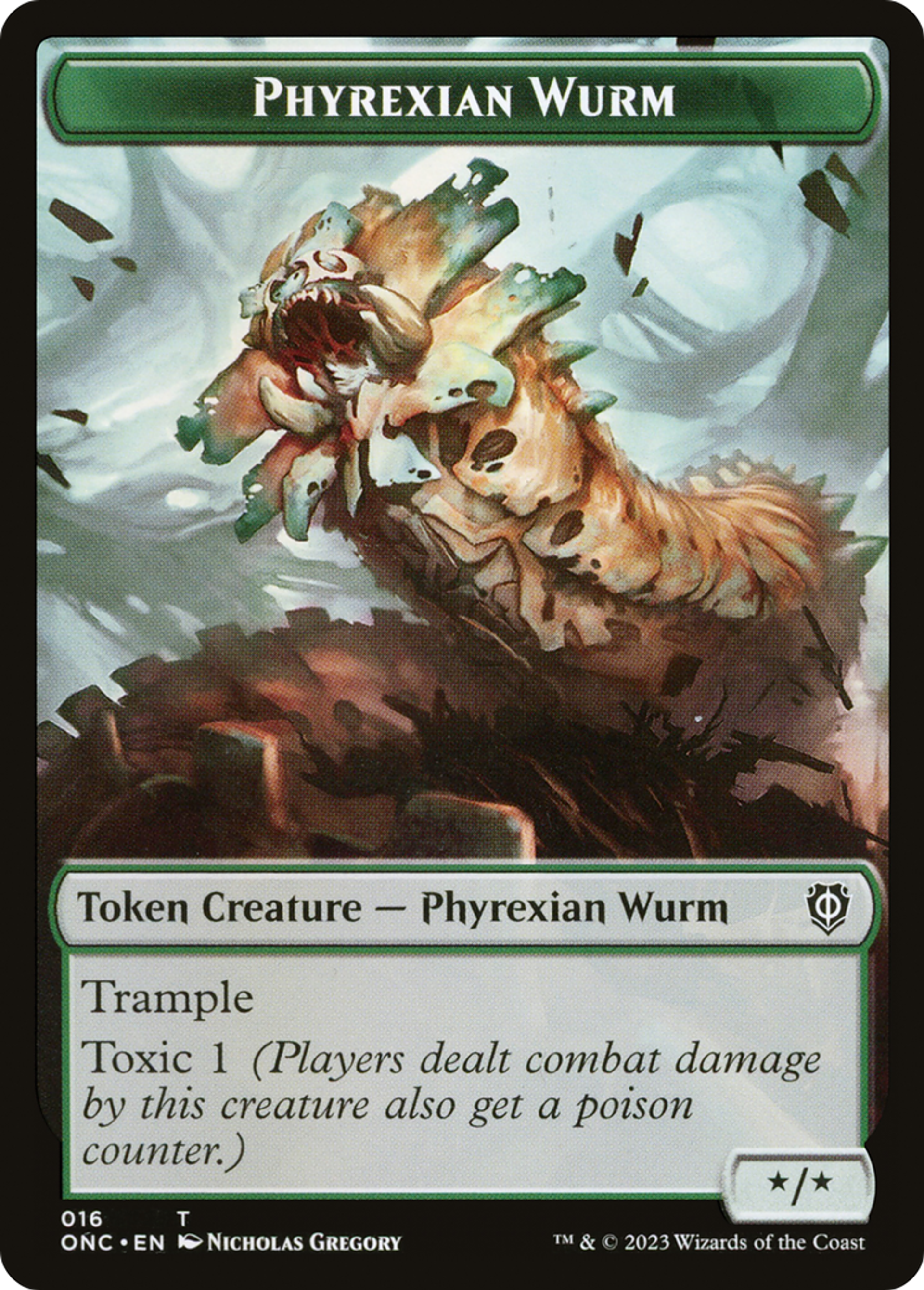 Phyrexian Wurm — Phyrexia: All Will Be One Commander — Magic: The Gathering