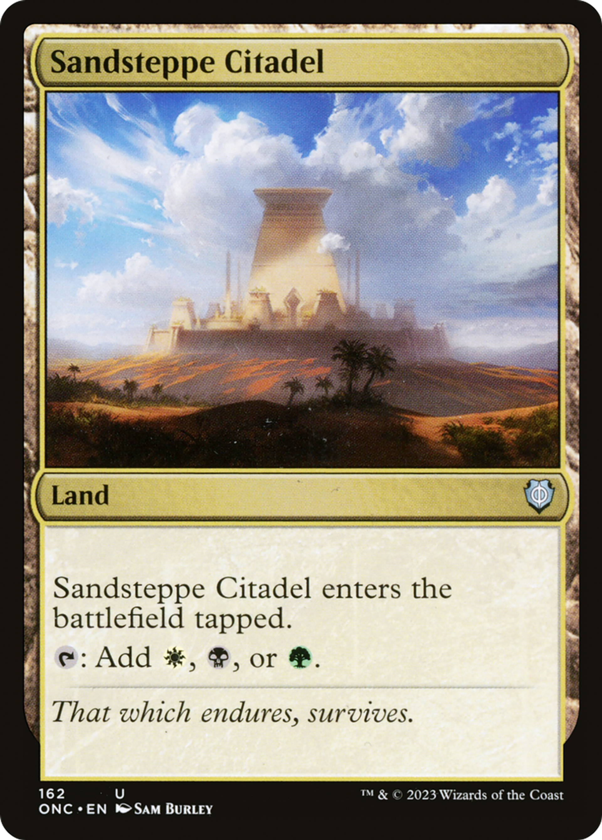 Citadelle de la steppe de sable — Phyrexia: All Will Be One Commander — Magic: The Gathering