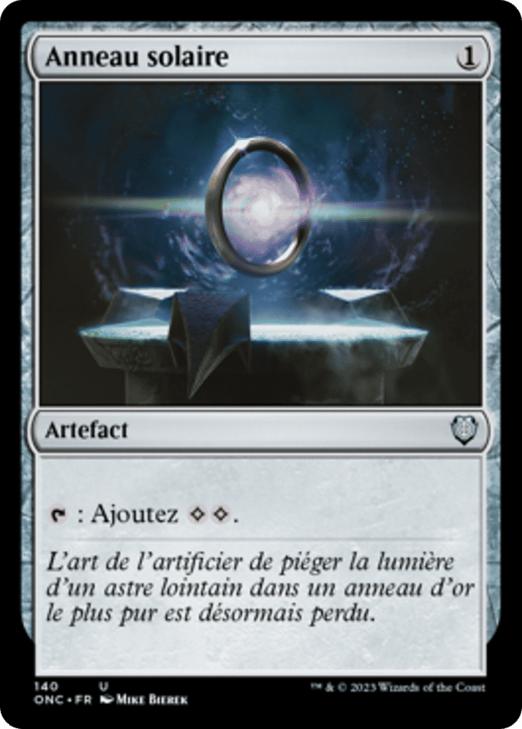 Anneau solaire — Phyrexia: All Will Be One Commander — Magic: The Gathering