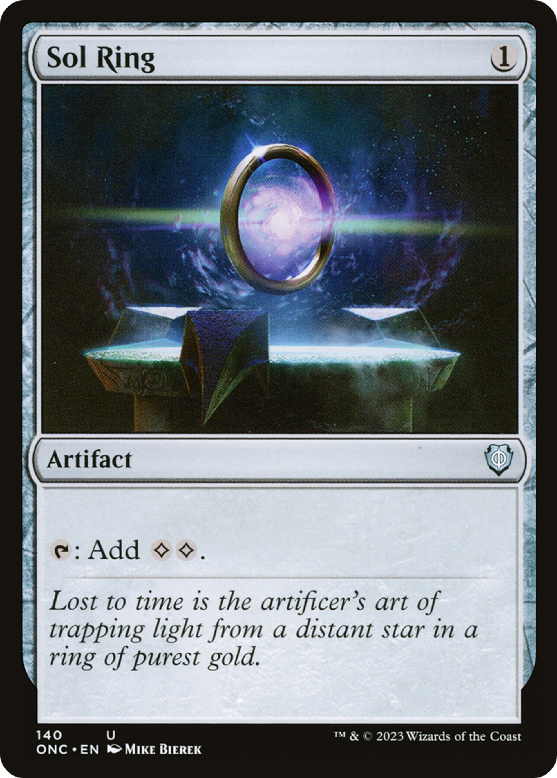 Anneau solaire — Phyrexia: All Will Be One Commander — Magic: The Gathering