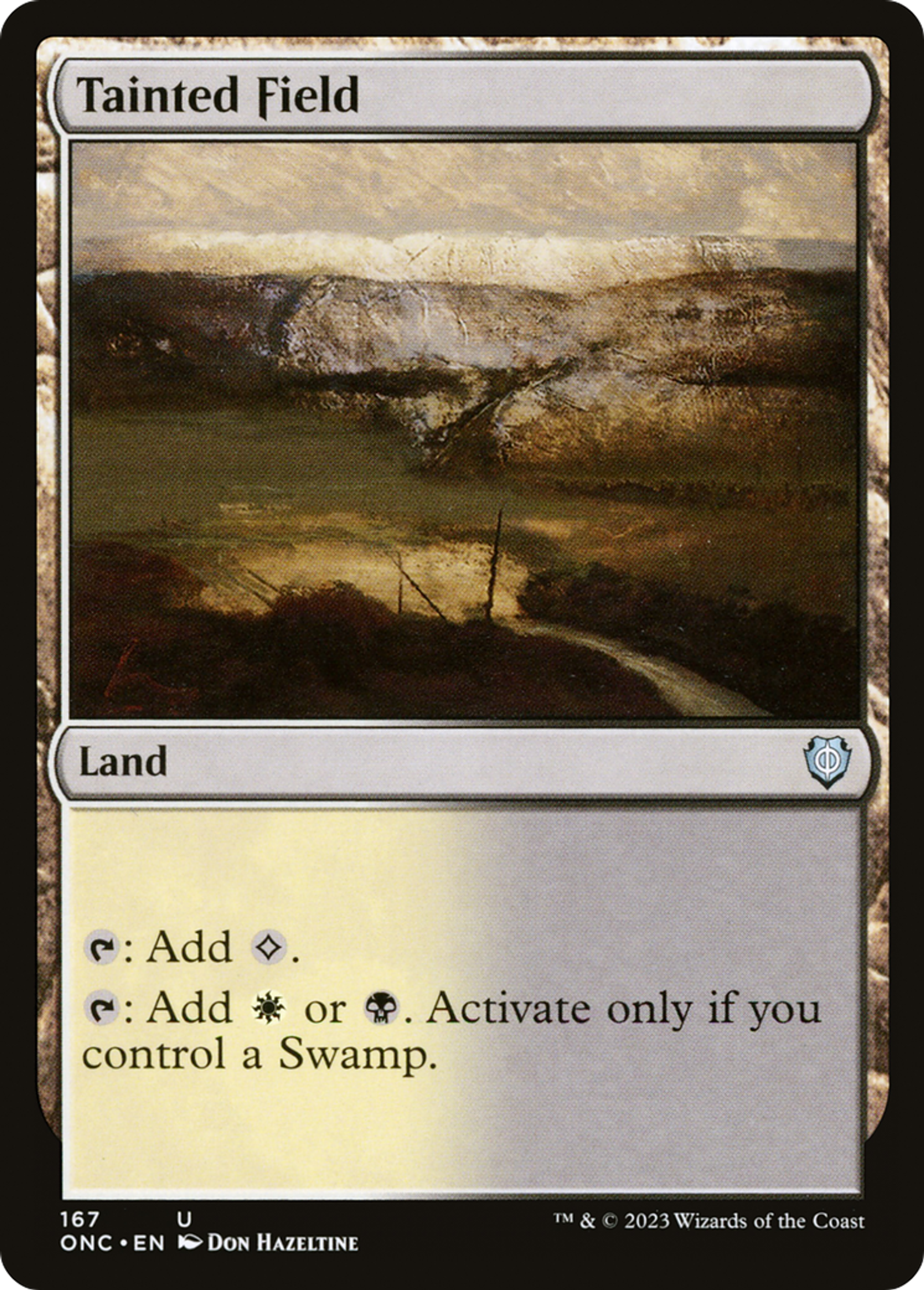 Champ souillé — Phyrexia: All Will Be One Commander — Magic: The Gathering