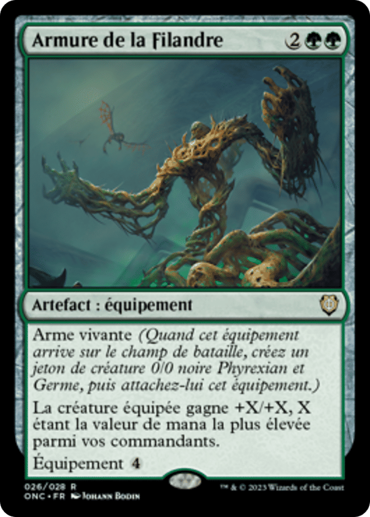 Armure de la Filandre — Phyrexia: All Will Be One Commander — Magic: The Gathering
