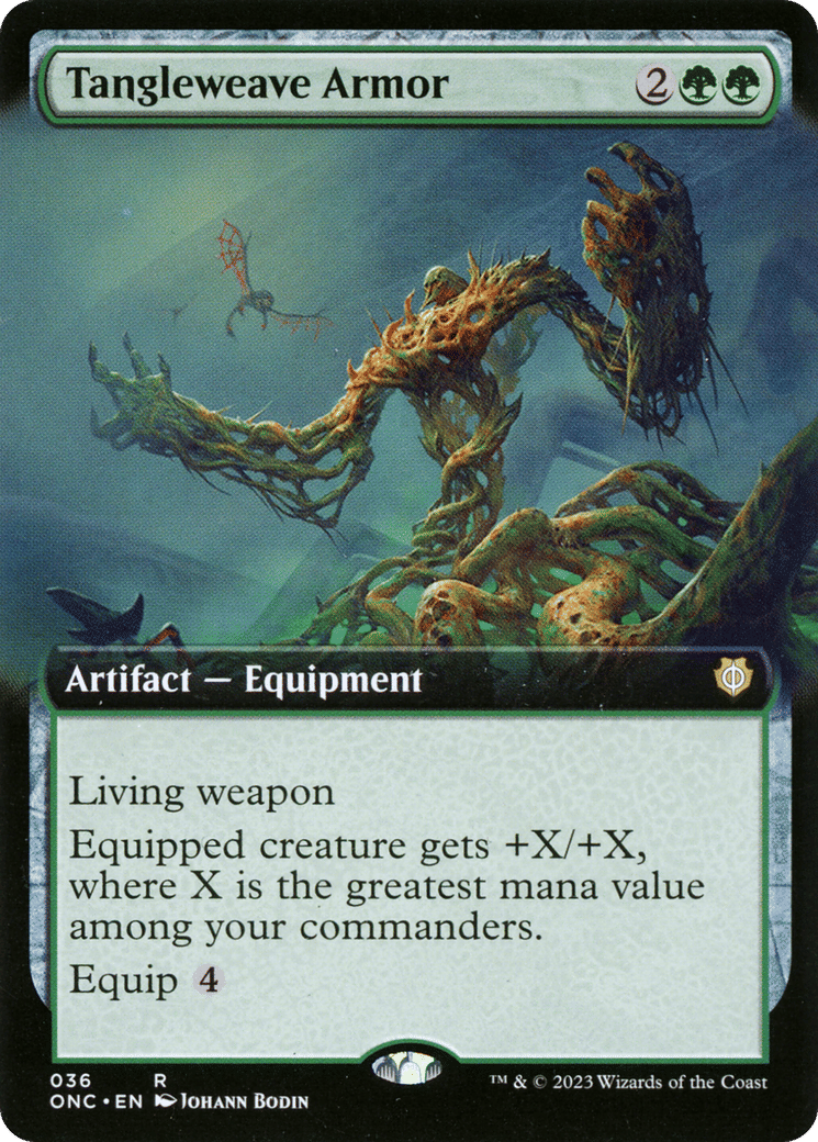 Tangleweave Armor — Phyrexia: All Will Be One Commander — Magic: The Gathering