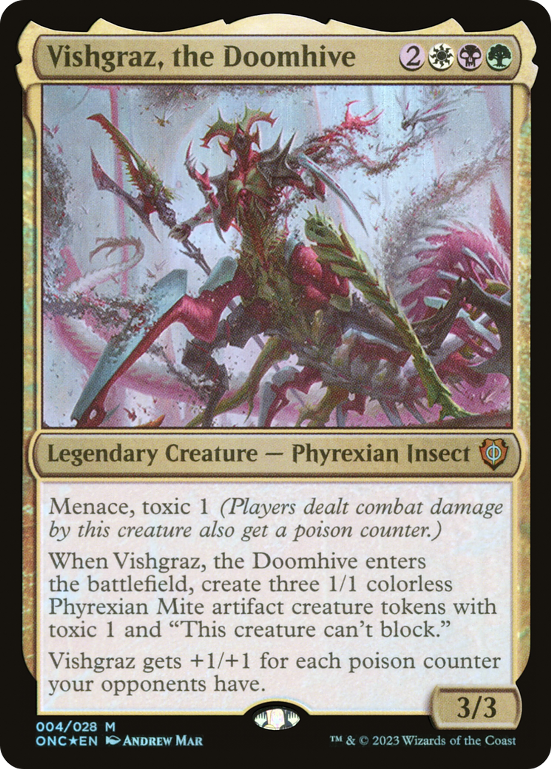 Vishgraz, l'essaim de la mort — Phyrexia: All Will Be One Commander — Magic: The Gathering
