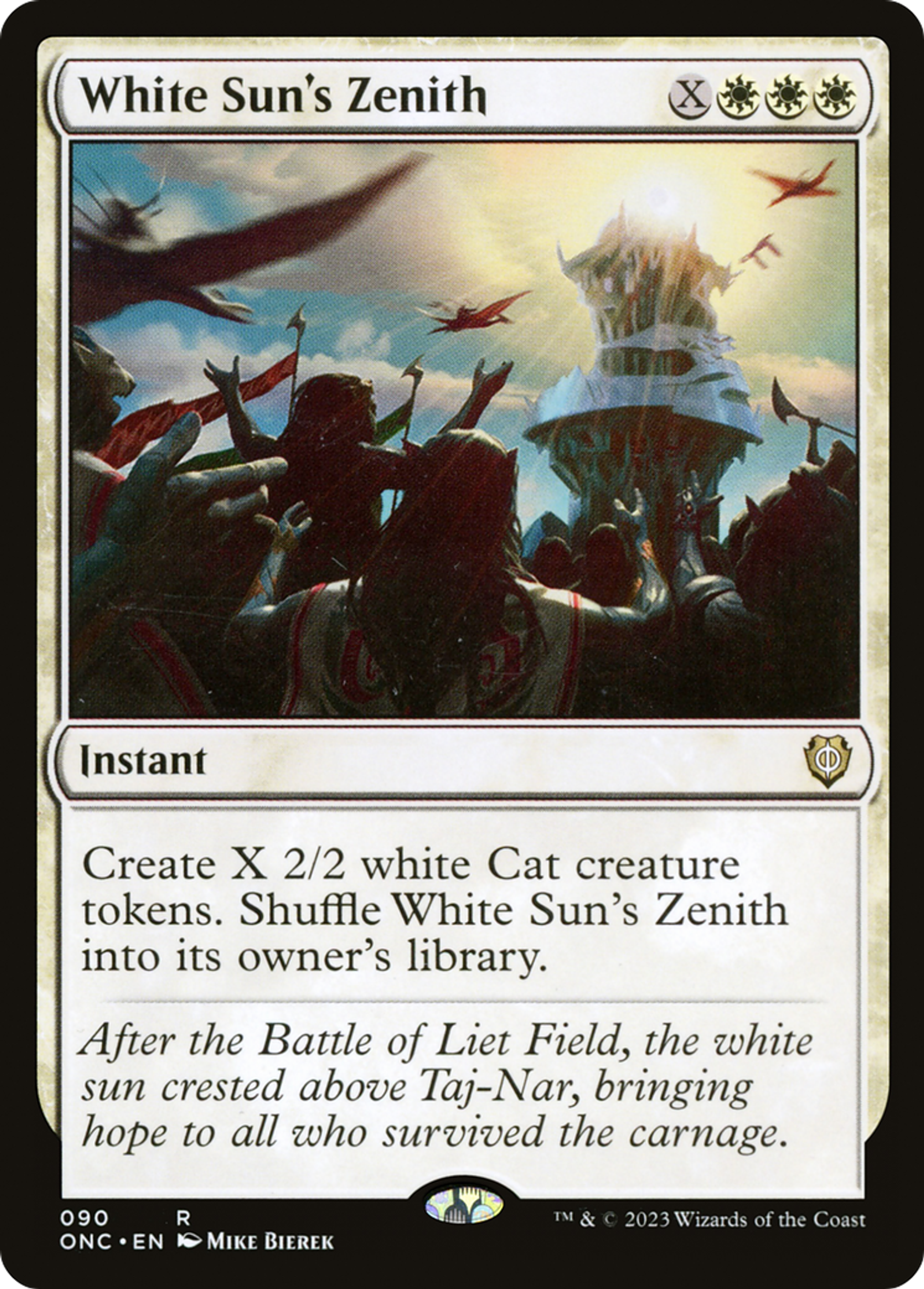 Zénith de Blancsoleil — Phyrexia: All Will Be One Commander — Magic: The Gathering